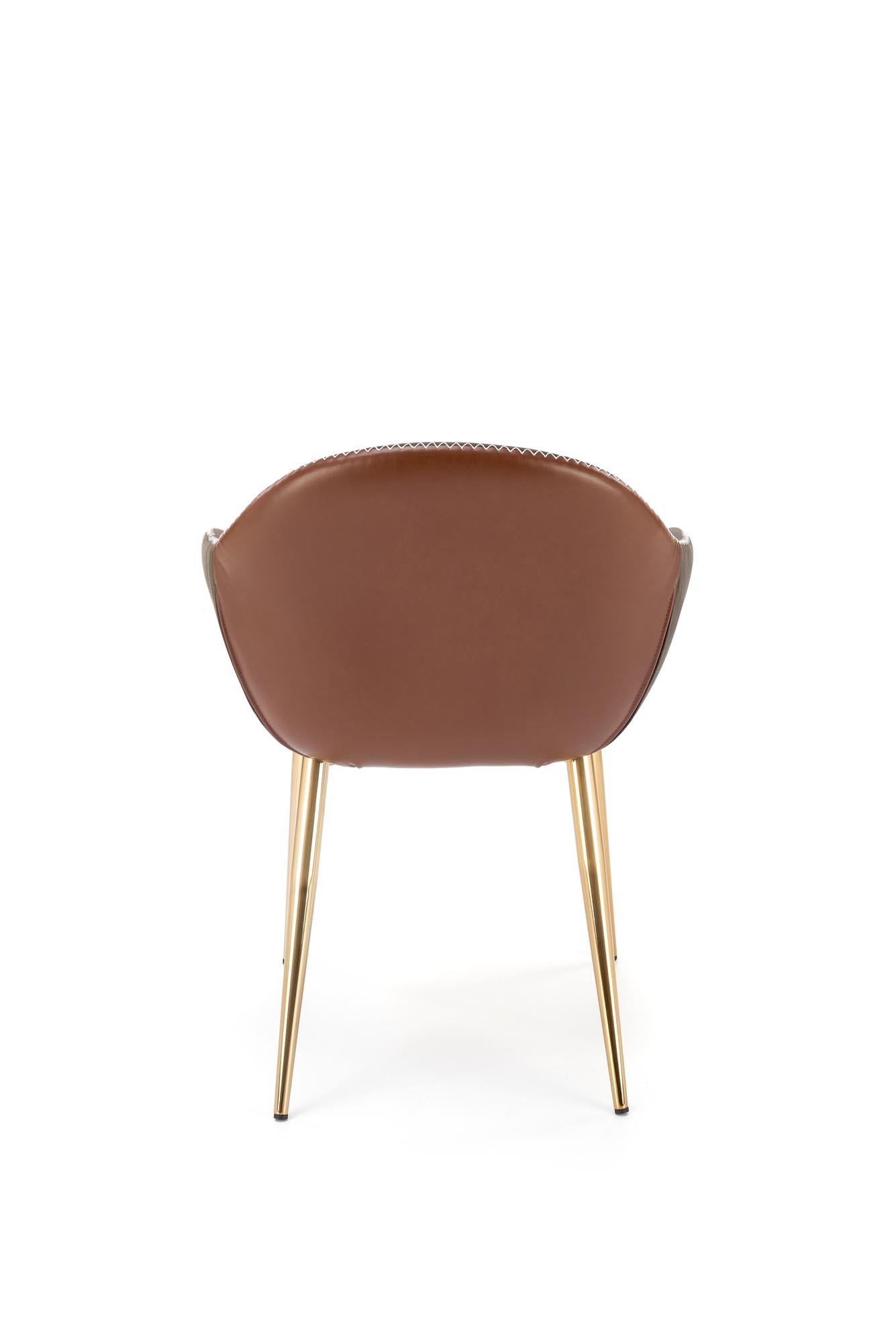 Židle K304 - tmavý popel / hnědá / zlatý chrom k304 židle tmavý popel / Hnědý / zlatý Chromovaný