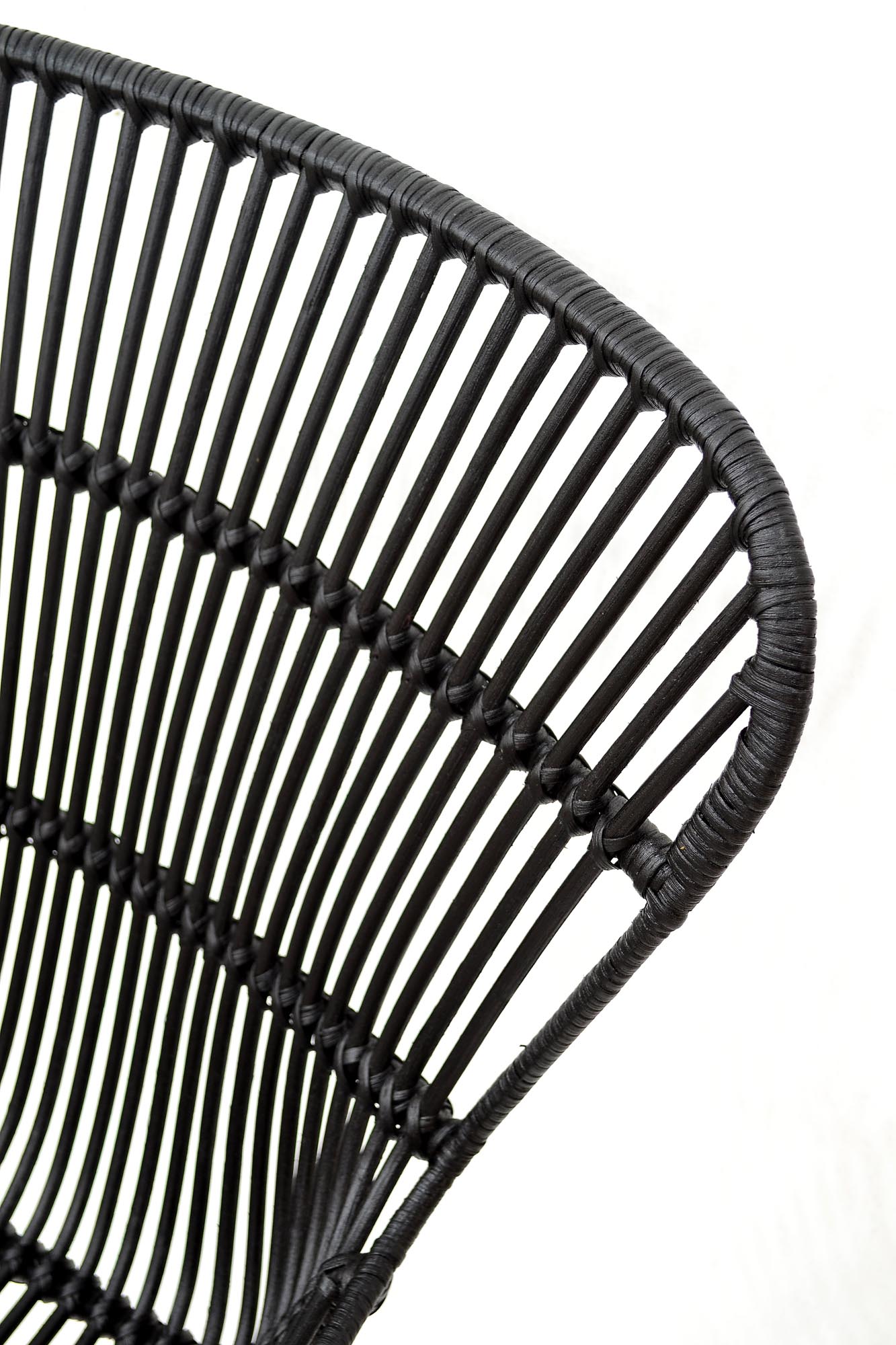 K335 rattan szék - fekete (2p=1db) k335 Židle rattan Fekete
