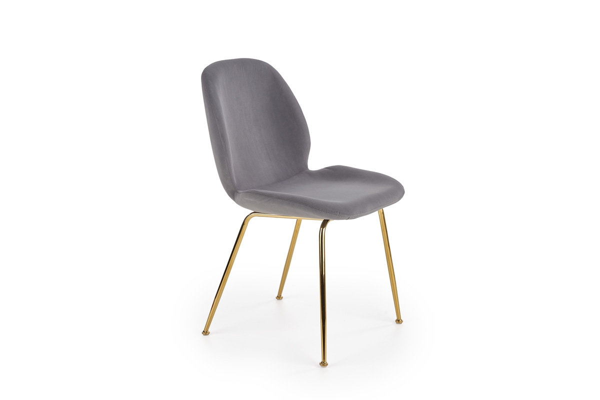 Jedálenská stolička K381 - sivá / zlatá K381 Stolička Popolový / zlaté