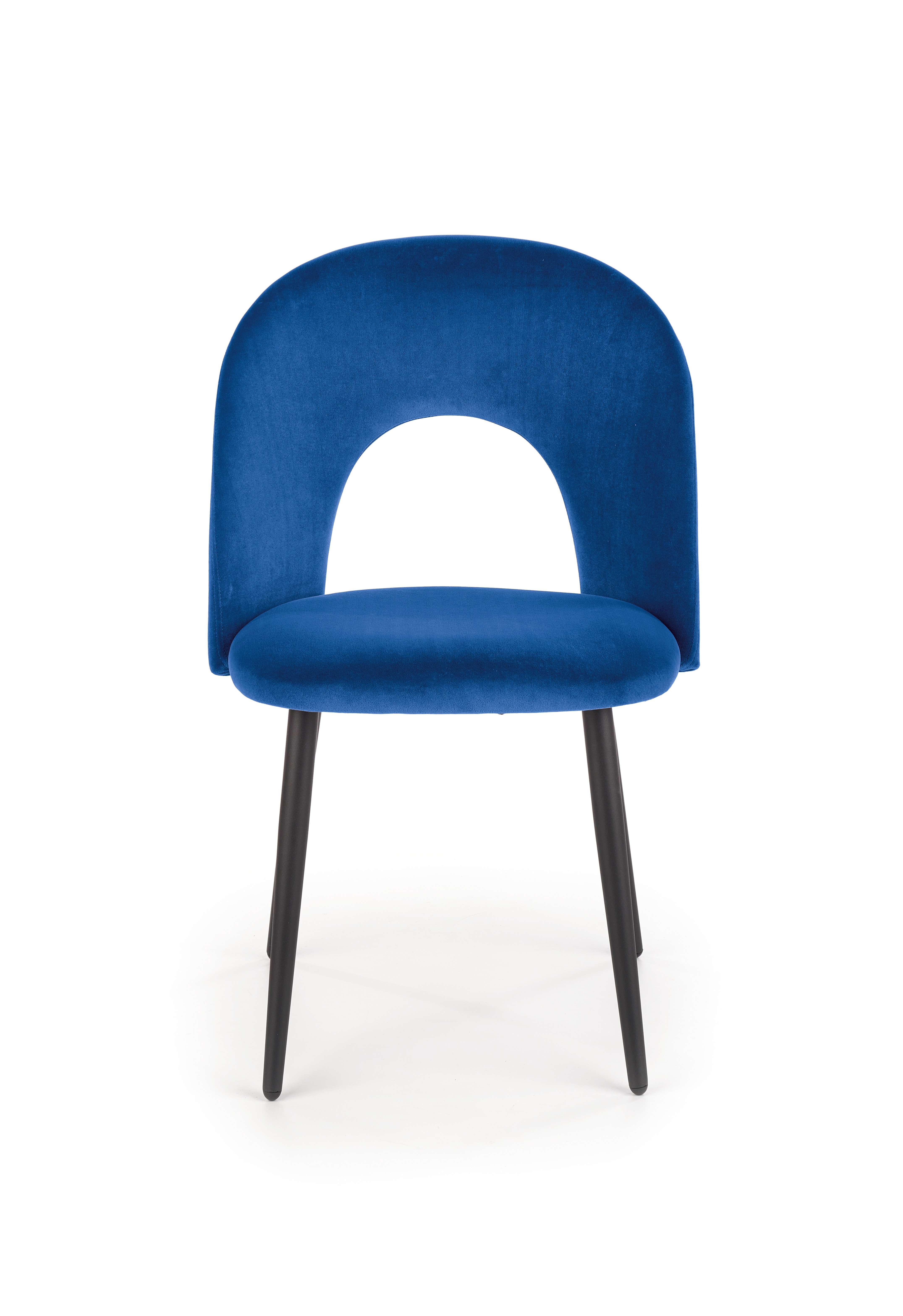 Scaun K384 tapițat - albastru  k384 Židle granátový