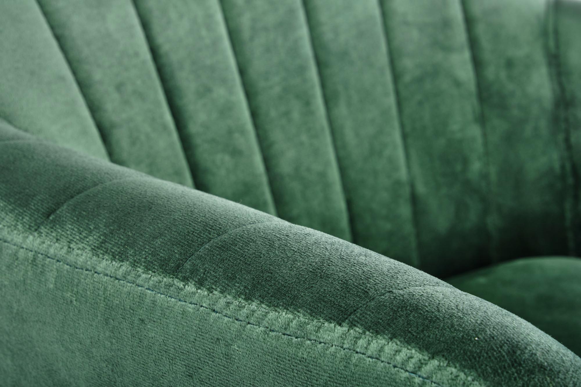 Scaun tapițat K429 - verde închis/ negru k429 Židle tmavý Zelený