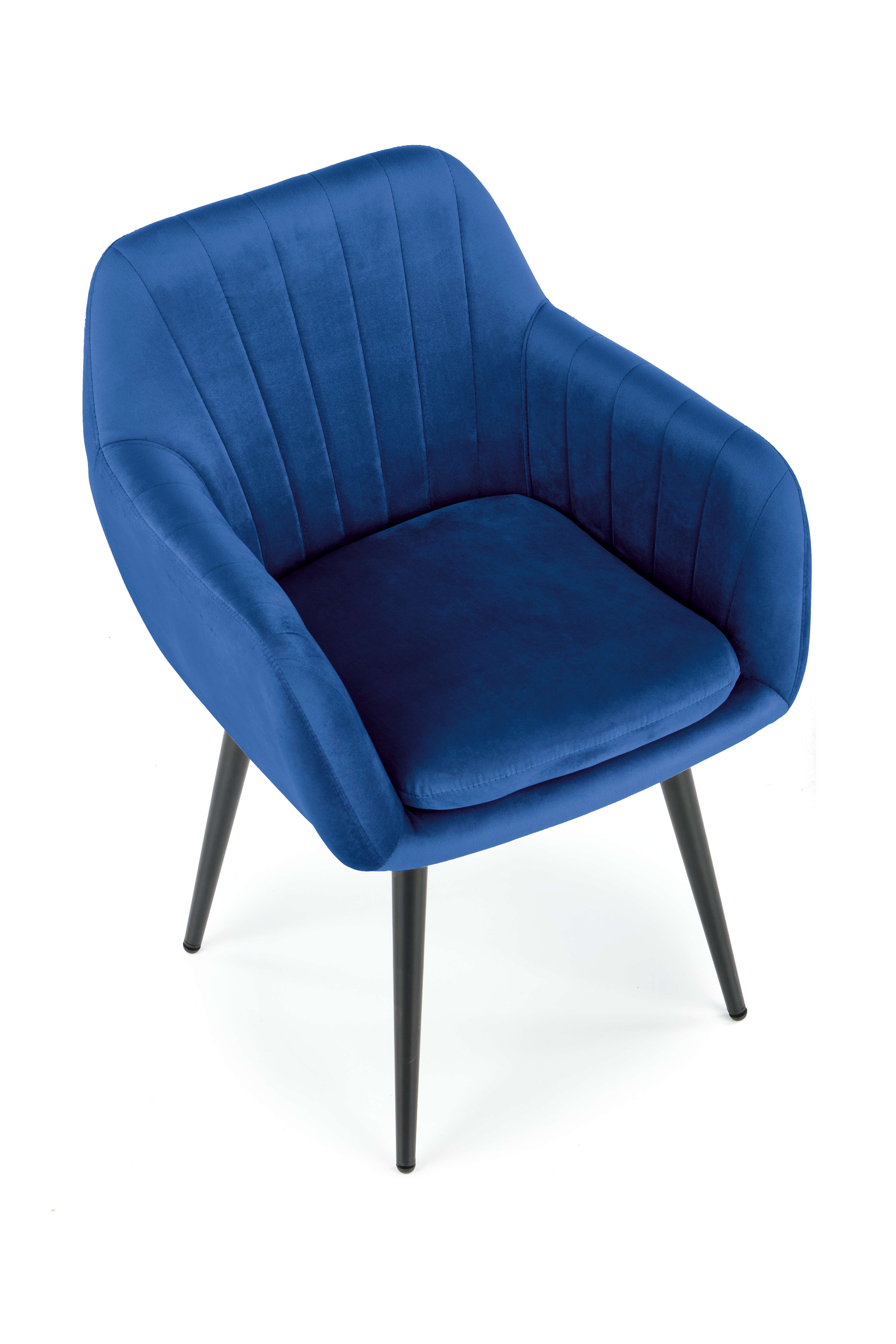 Scaun tapițat K429 - albastru  k429 Židle granátový