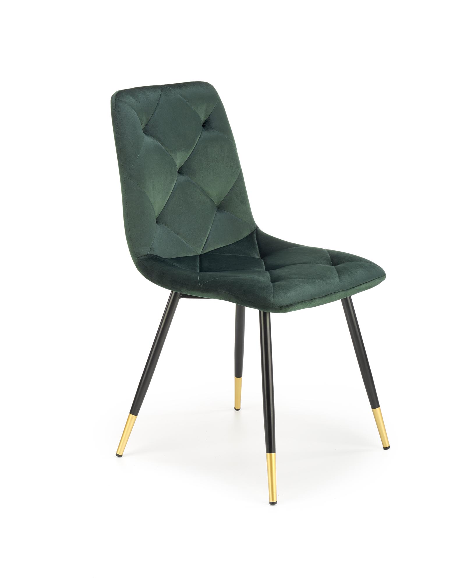 K438 modern kárpitozott szék - sötétzöld k438 Židle Tmavý Zelený