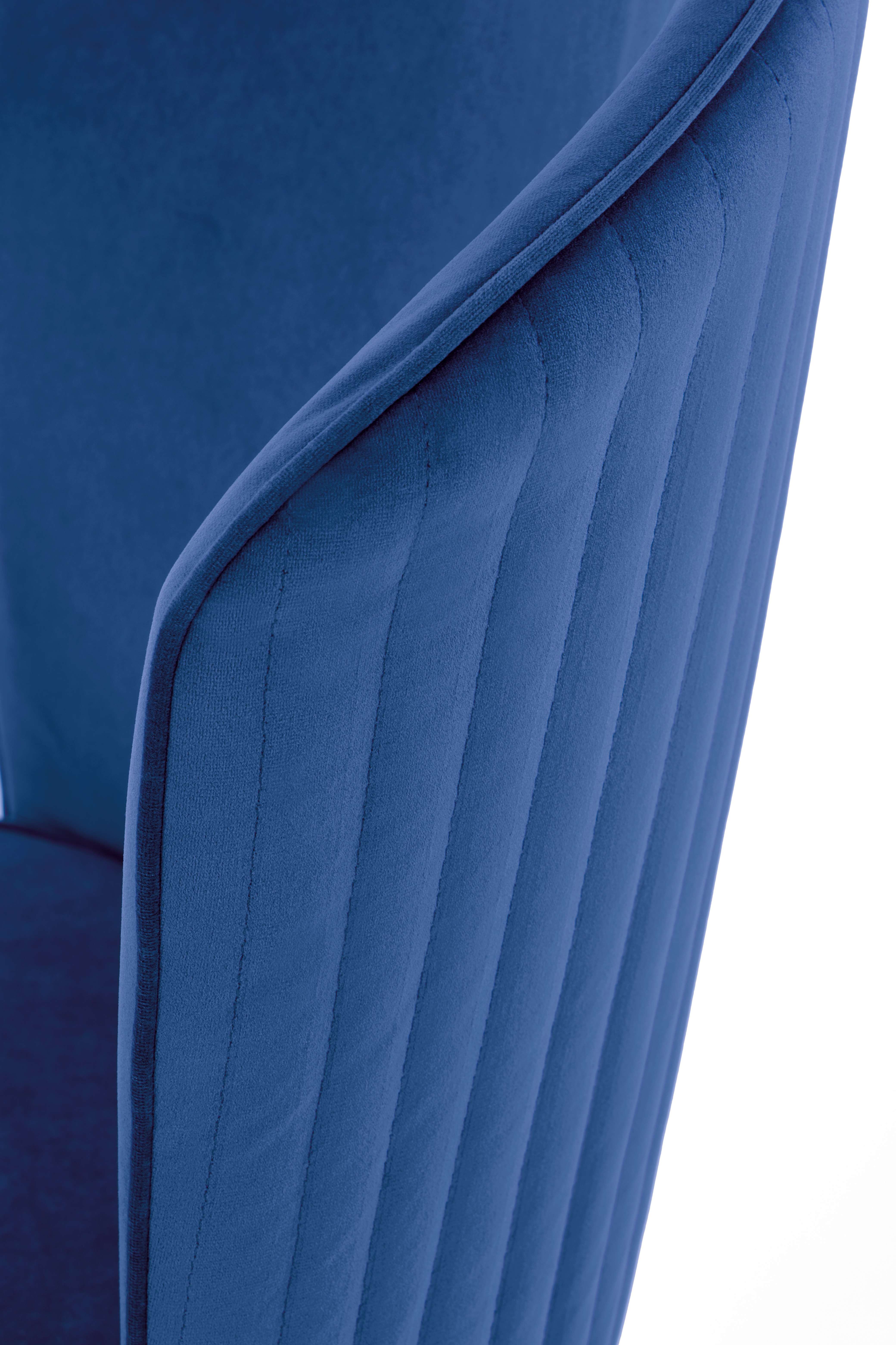 Scaun tapițat K446 - albastru k446 Židle granátový