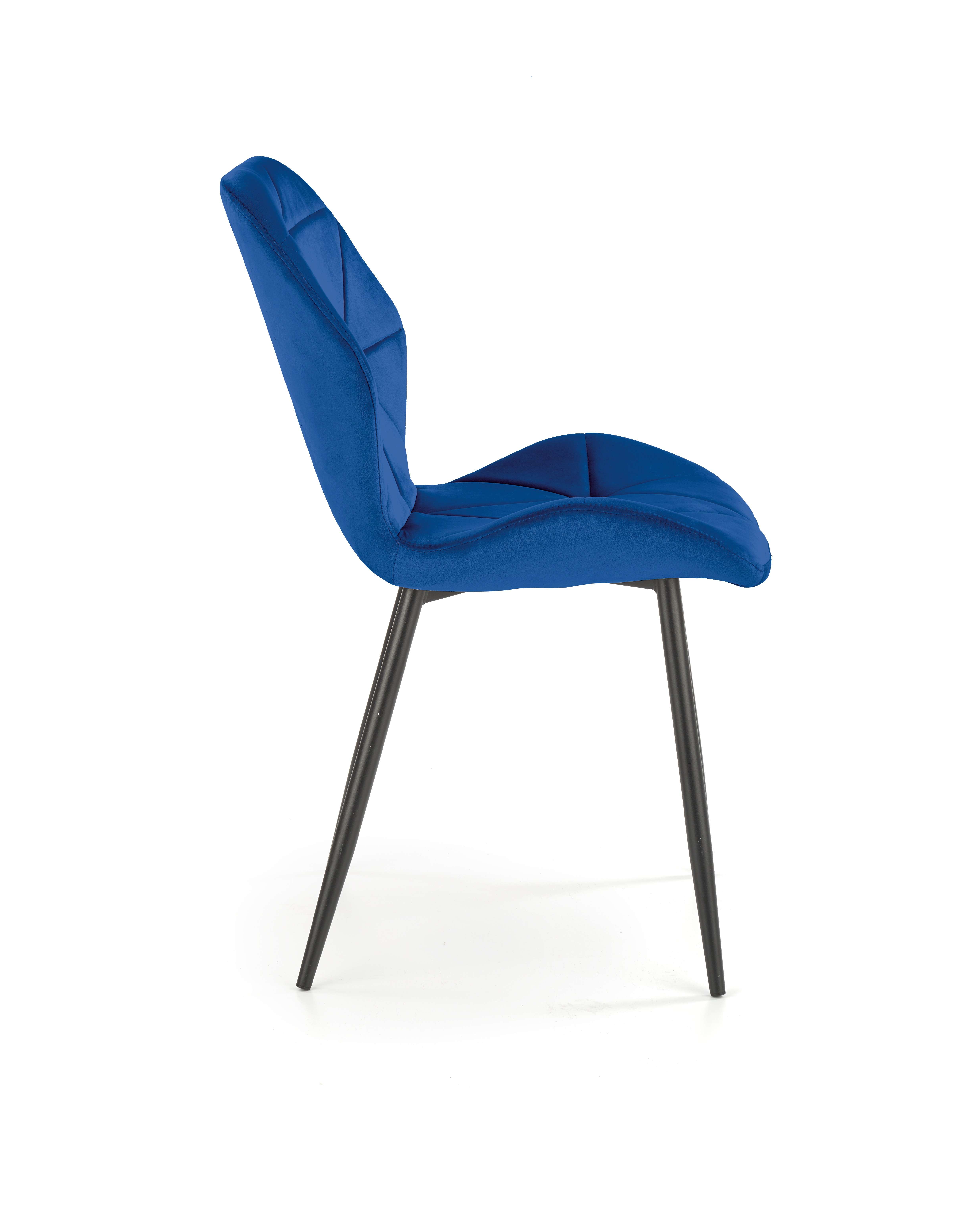 Scaun tapițat K453  - albastru  k453 Židle granátový
