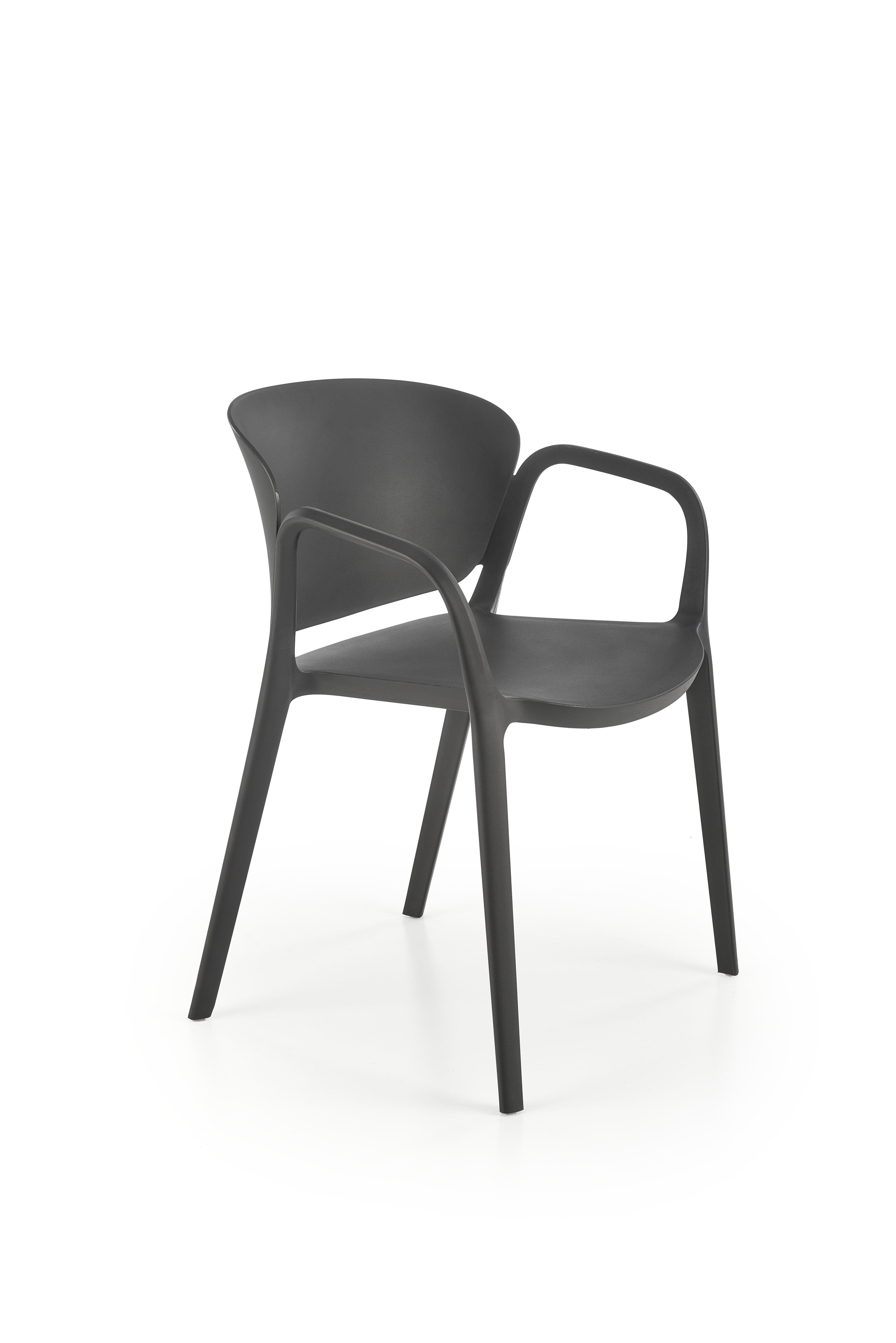 židle z umělé hmoty K491 - Černý k491 Židle plastik Černý (1p=4szt)