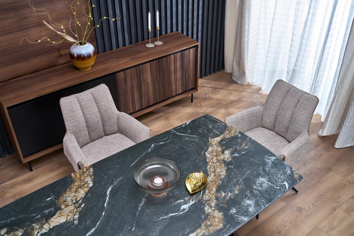 Otočená čalúnená stolička Denaro - hnedá K579 Stolička Hnedý (1p=2szt)