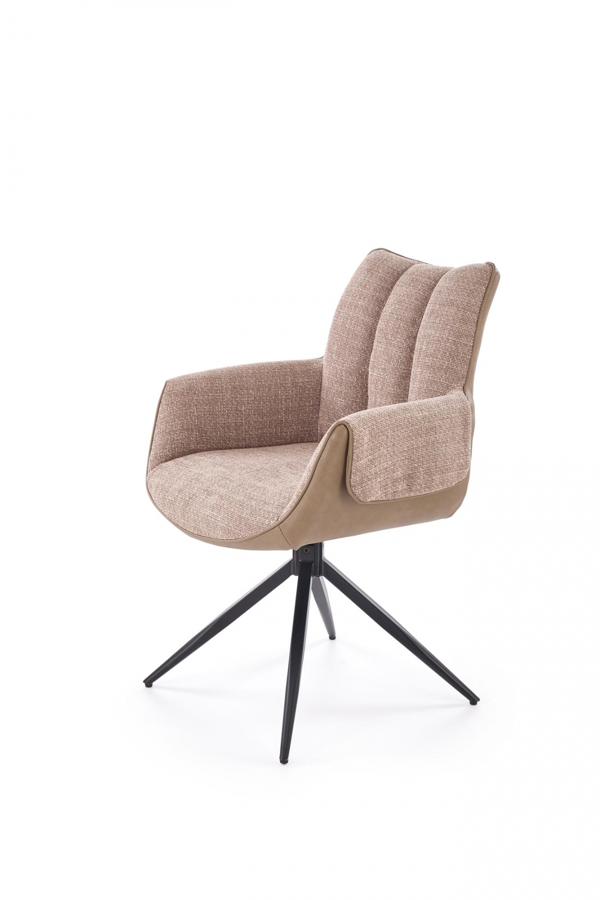 Otočená čalúnená stolička Denaro - hnedá K579 Stolička Hnedý (1p=2szt)