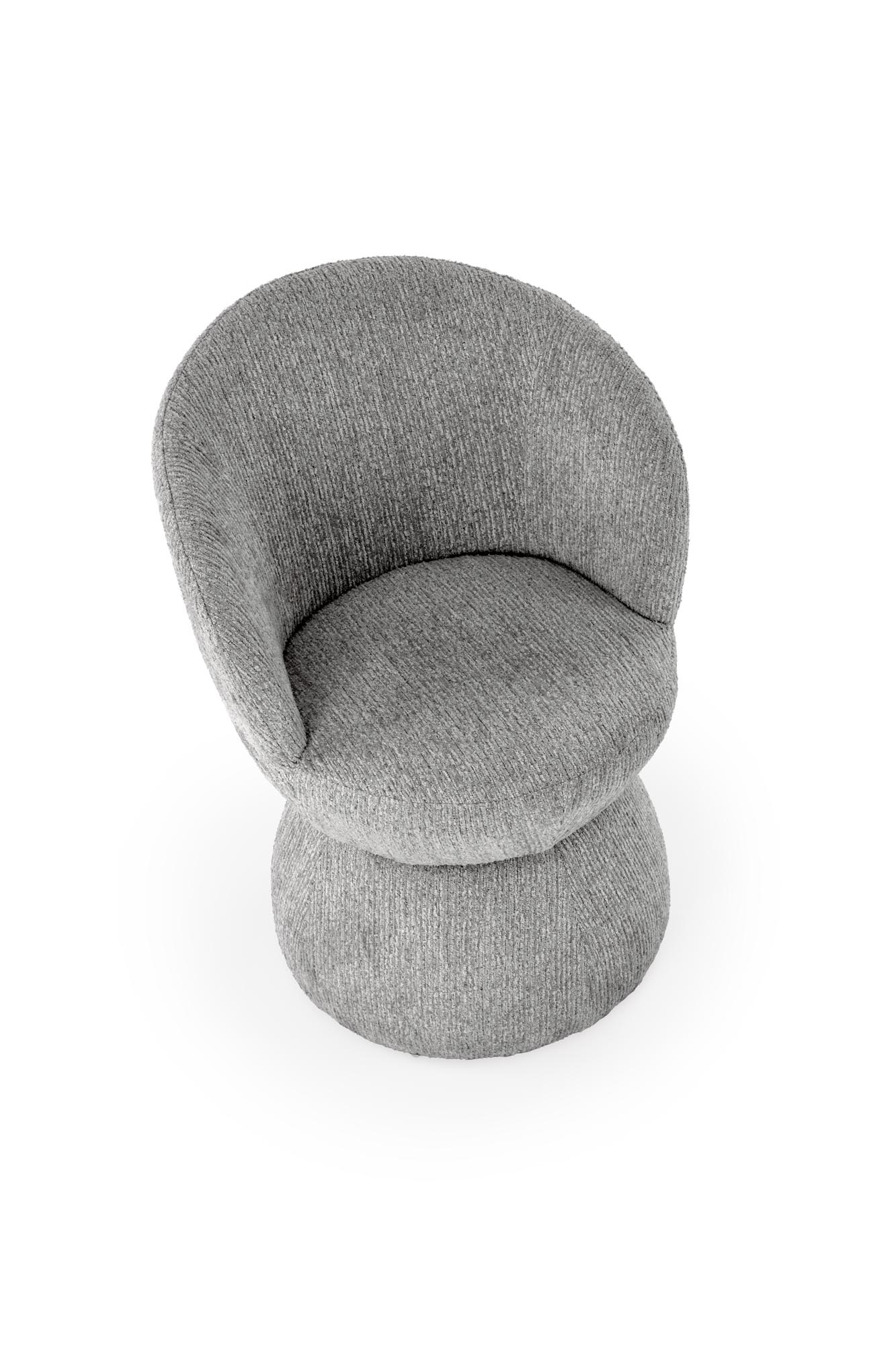 Krčeslo otočné Iverto - sivá látka k581 Stolička Popolový (1p=1szt)