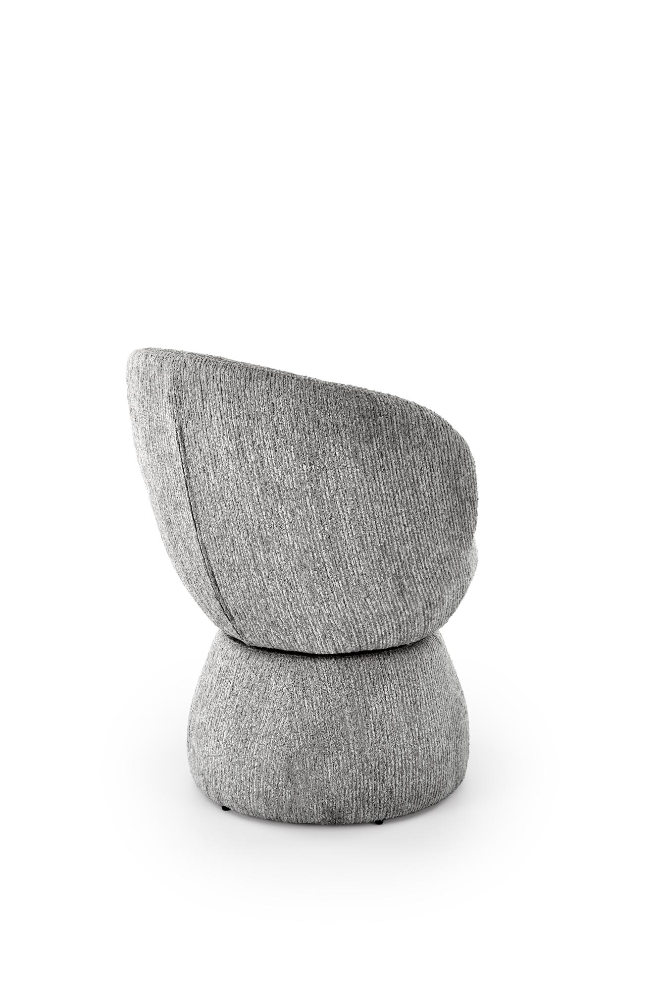 Krčeslo otočné Iverto - sivá látka k581 Stolička Popolový (1p=1szt)