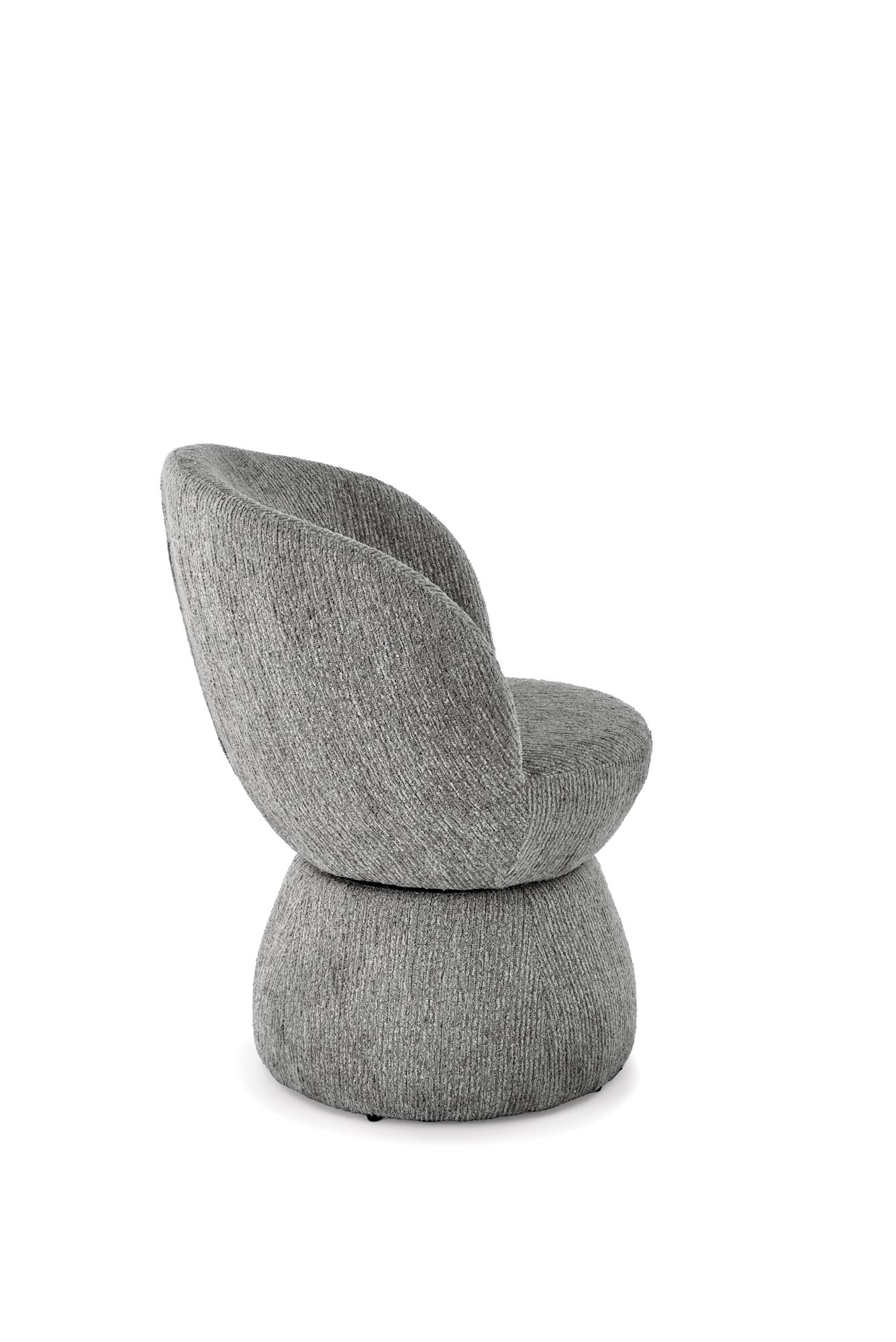 Krčeslo otočné Iverto - sivá látka k581 Stolička Popolový (1p=1szt)