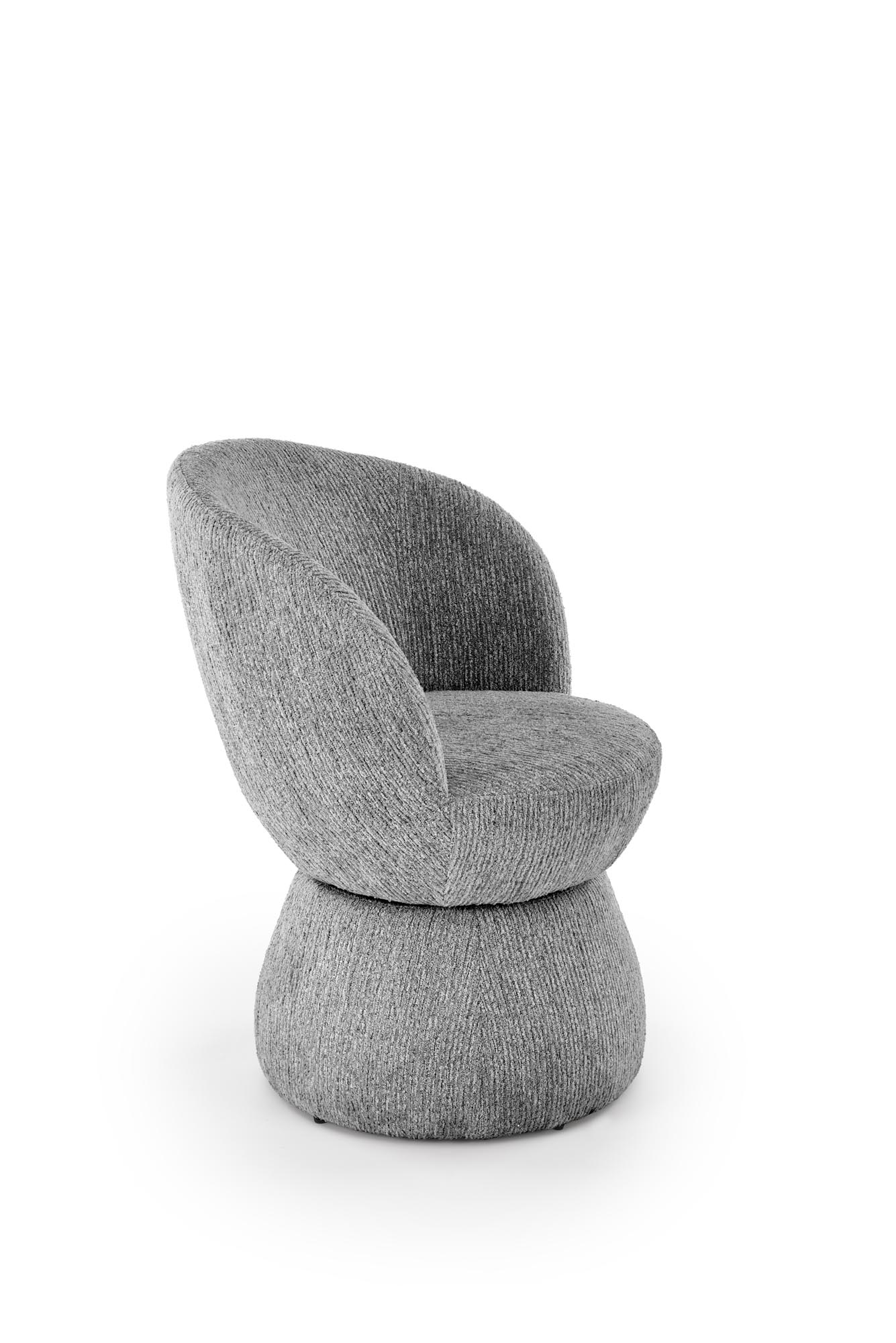 Krčeslo otočné Iverto - sivá látka k581 Stolička Popolový (1p=1szt)