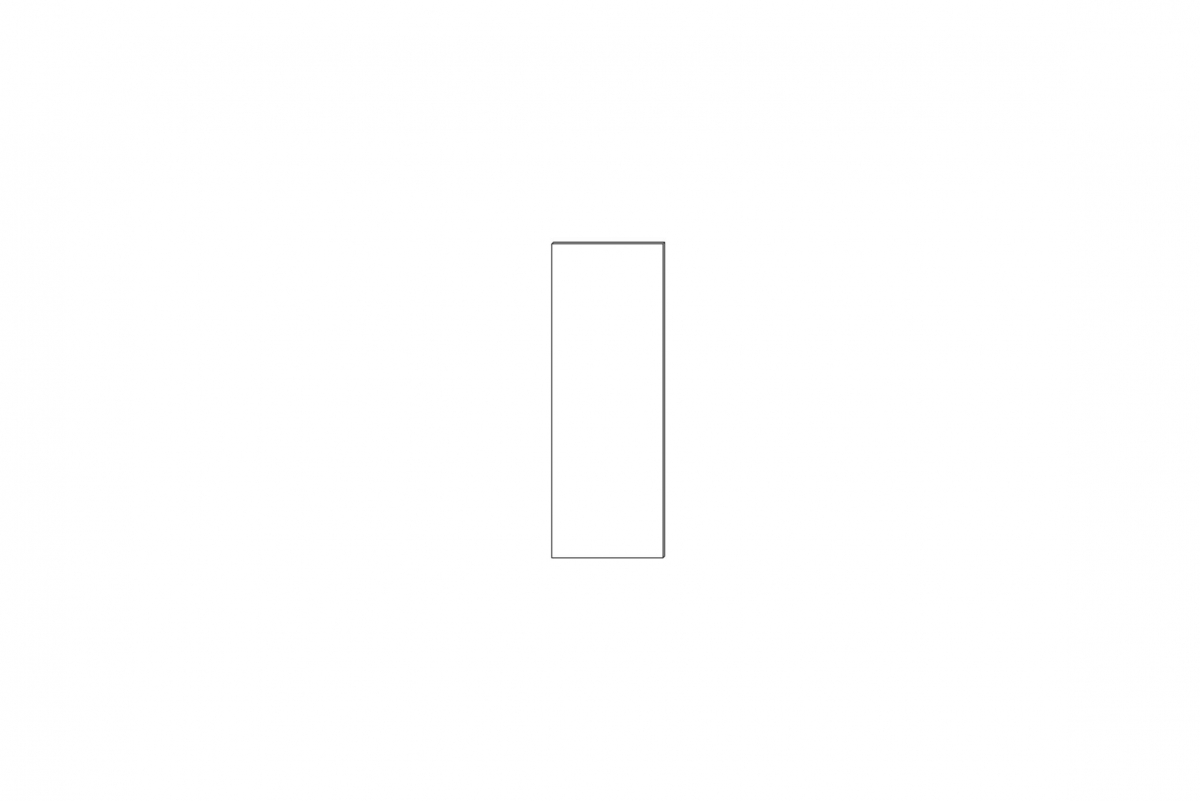 Bok KAMMONO F11 pro závěsnou skříňku - výška 100 cm KAMMONO F11 Bok nakladany do Skříňky wiszacej - wys. 100 cm