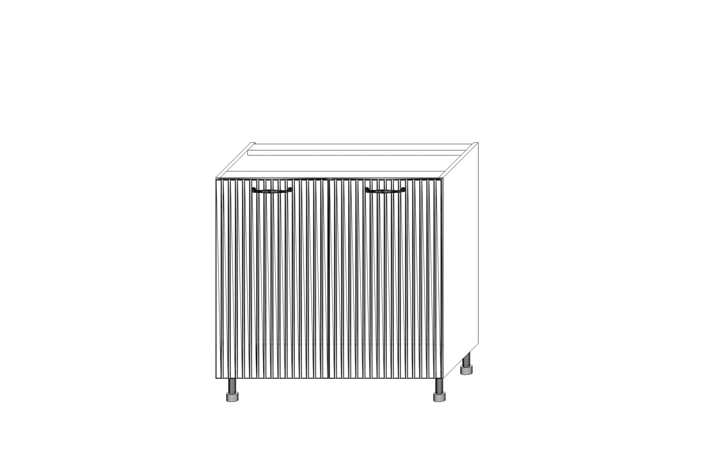 Spodní kuchyňská skříňka KAMMONO F11 D80 dvoudveřová KAMMONO F11 D80 - Skříňka spodní kuchyňská dvoudveřová