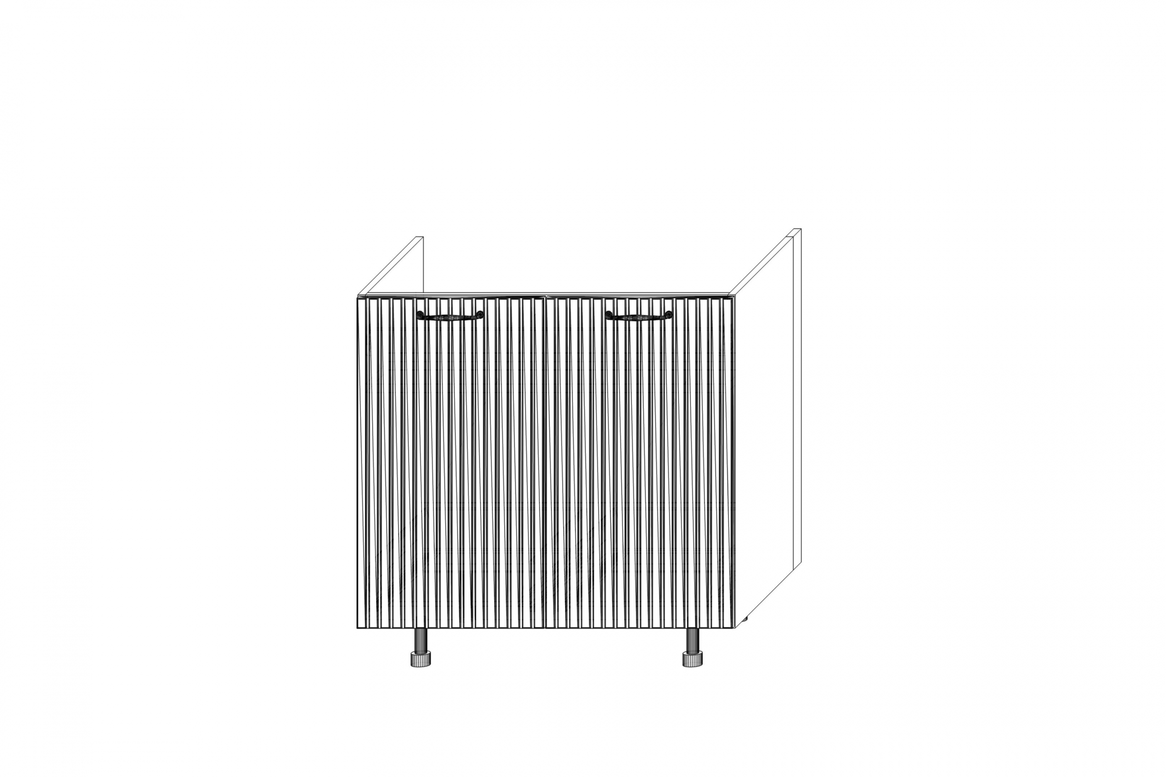 Kuchyňská skříňka Kammono F11 DZC2SS80 se zásuvkou pod vestavbu dřezu KAMMONO F11 DZC2SS80 - Skříňka kuchyňská z szuflada pod zabudowe zlewu