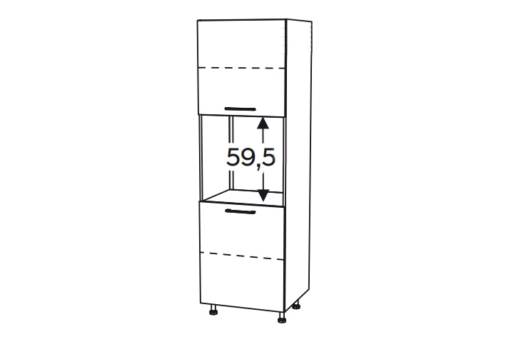 Kuchyňský regál KAMMONO F11 SDP60 pro vestavbu trouby KAMMONO F11 SDP60 - regál kuchenny do zabudowy piekarnika