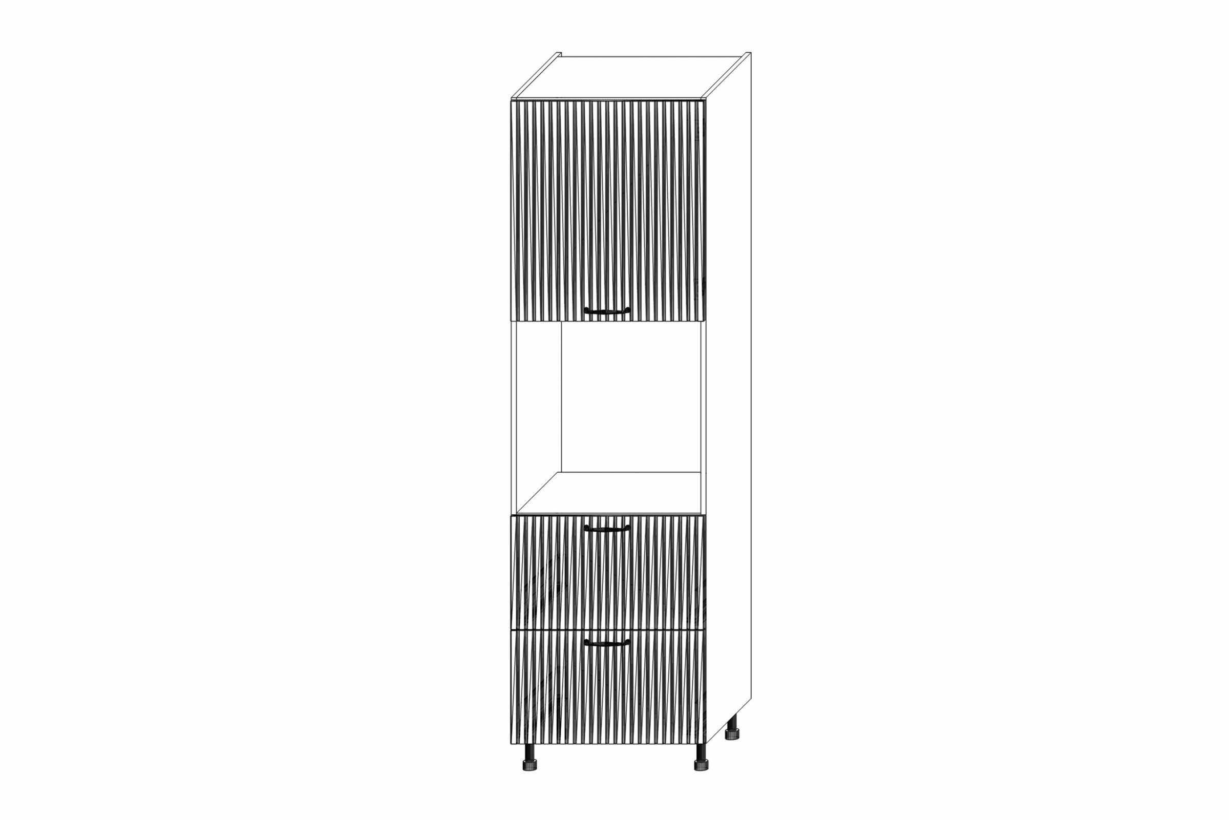 KAMMONO F11 SDP60SS2/71 - regál Kuchynský  so zásuvkami pre vstavanu ruru KAMMONO F11 SDP60SS2/71 - regál Kuchynský  so zásuvkami pre vstavanu ruru