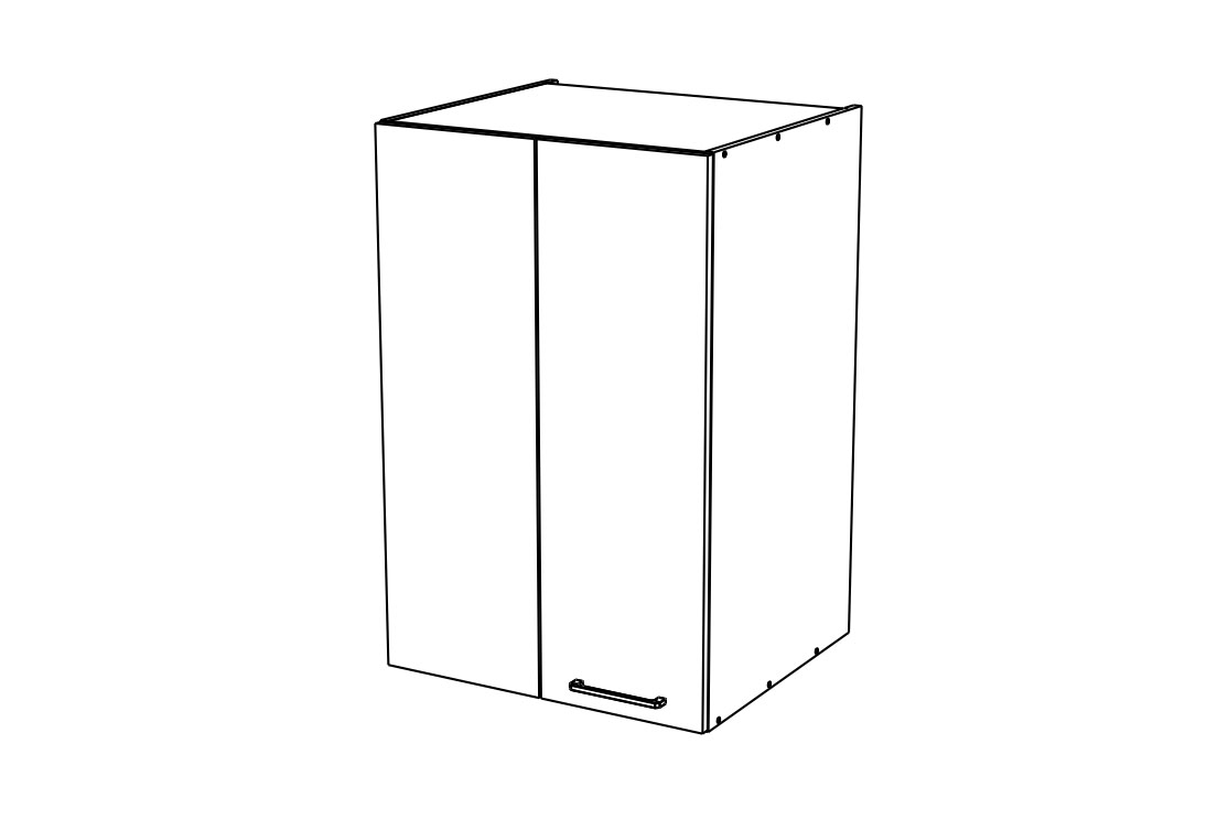 Kuchyňská závěsná skříňka Kammono SNPR65/100 - do rohové sestavy KAMMONO F11 SNPR65/100 - Skříňka závěsná do uzupelnienia zabudowy naroznej