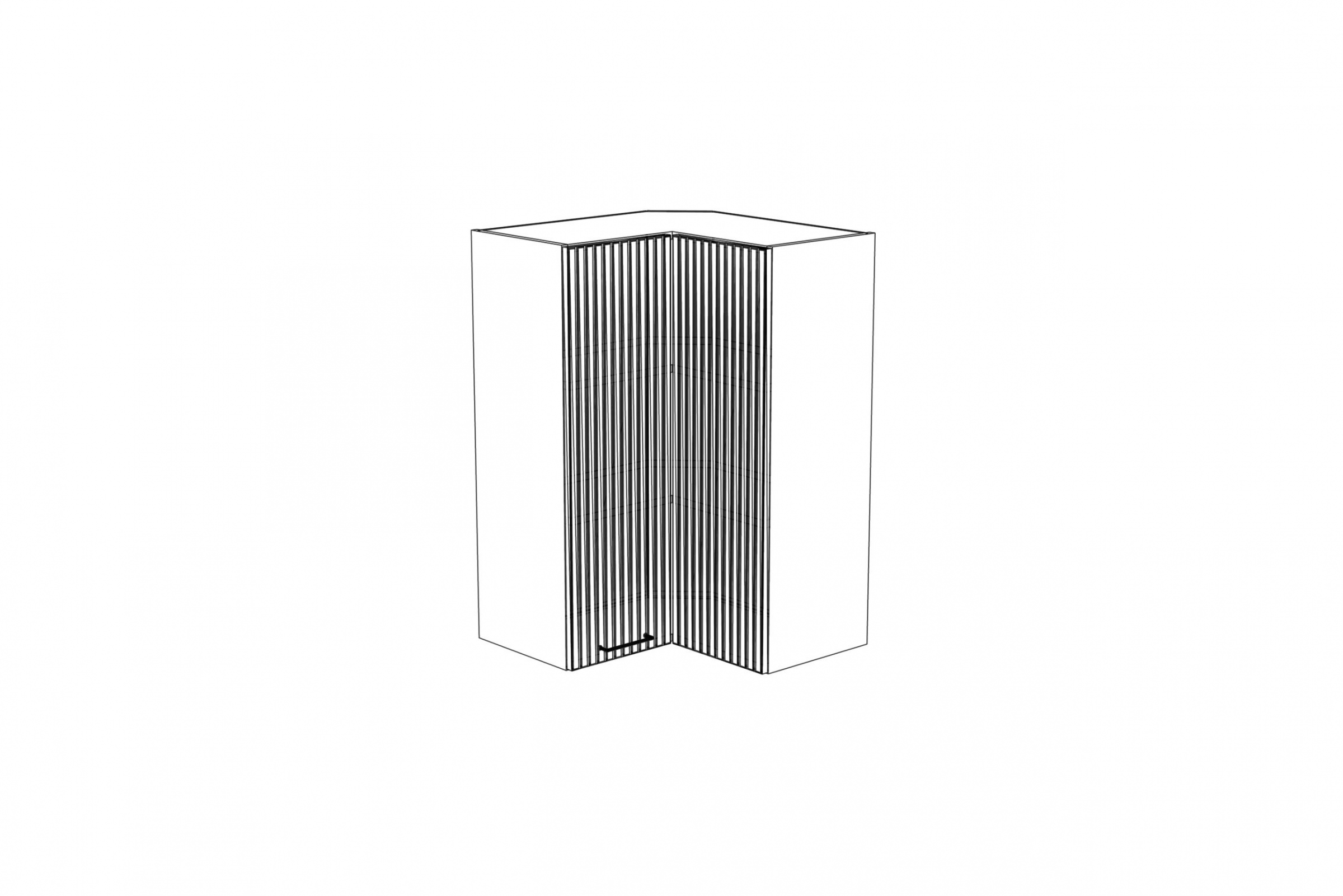 Skrinka Kuchynská závesná Kammono F11 WRP60x60/90 rohová dvojdverová KAMMONO F11 WRP60x60/90 - Skrinka závesná rohová dvojdverová