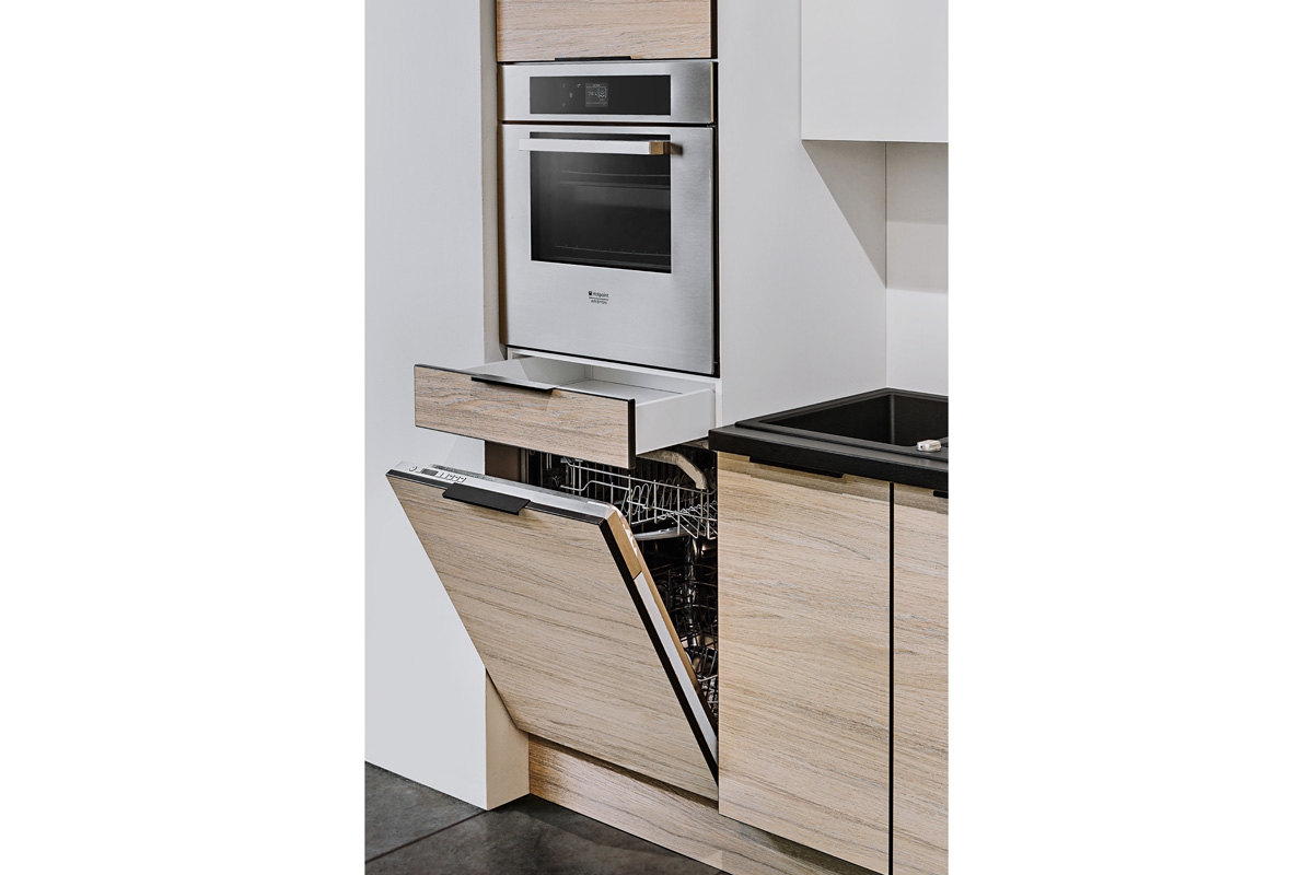 KAMMONO K2 BLACK NWPD60.1SS/71 - pre vstavanú rúru nad umývačku pre vstavanú rúru kammono