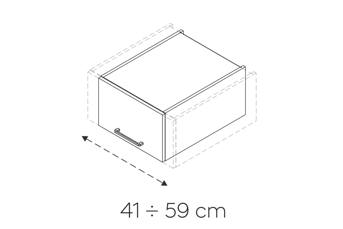 KAMMONO M4 WO__/29N_SPEC - Skrinka nastaviteľná horná Skrinka kammono 