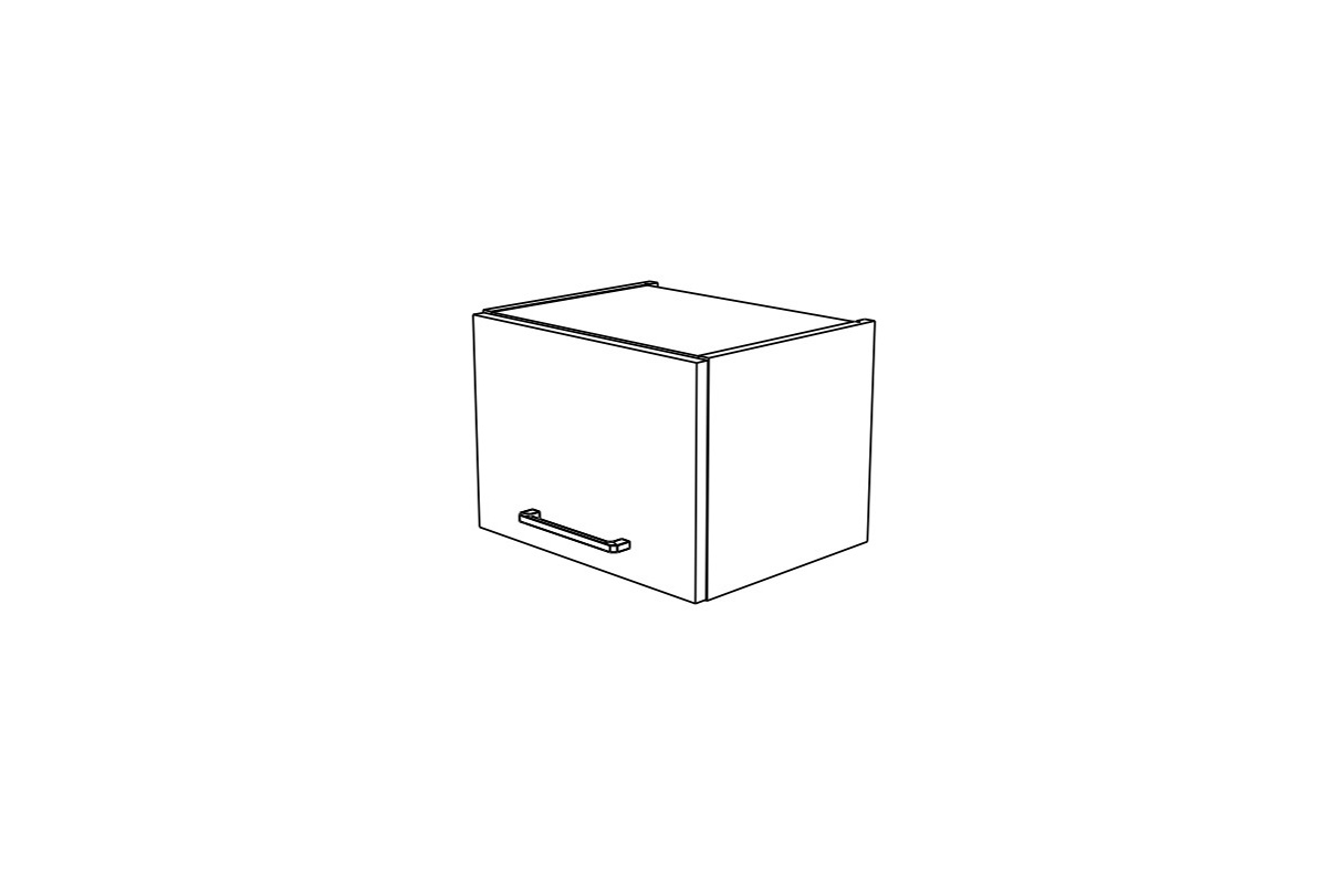 Závěsná kuchyňská skříňka KAMMONO M4 WO40/29 s výklopnými dvířky KAMMONO M4 WO40/29 - Skříňka závěsná z frontem uchylnym - szkic 
