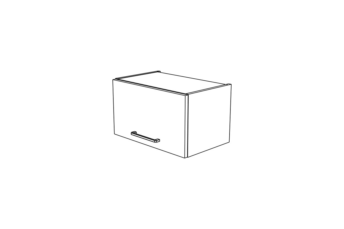 Závěsná kuchyňská skříňka KAMMONO M4 WO50/29 s výklopnými dvířky KAMMONO M4 WO50/29 - Skříňka závěsná z frontem uchylnym - szkic