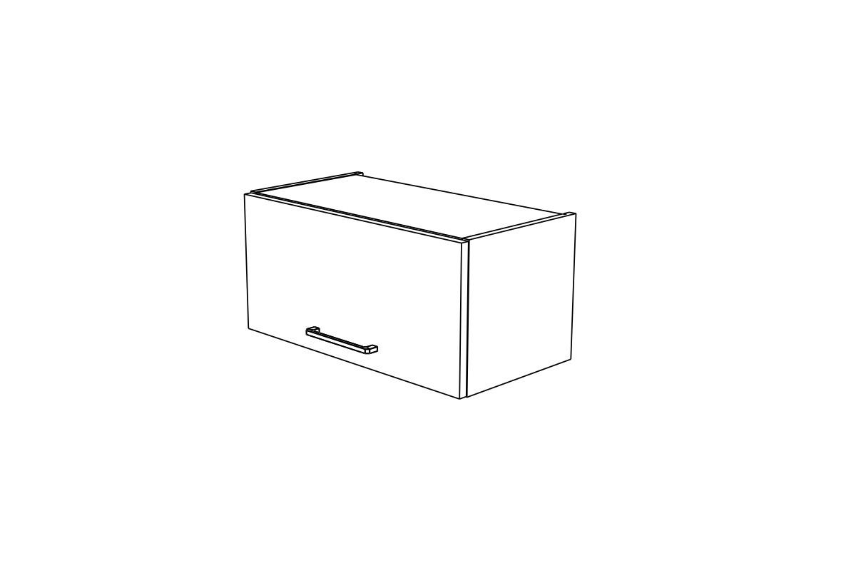Závěsná kuchyňská skříňka KAMMONO M4 WO60/29 s výklopnými dvířky KAMMONO M4 WO60/29 - Skříňka závěsná z frontem uchylnym - szkic