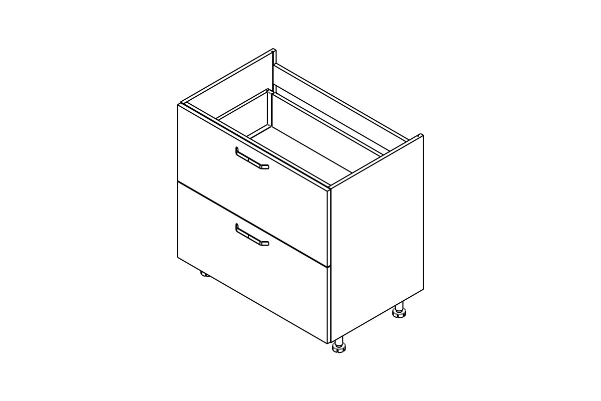 KAMMONO P2 DSS80/2 - Skříňka kuchyňská do zabudowy plyty grzewczej KAMMONO P2 DSS80/2 - Skříňka kuchyňská do zabudowy plyty grzewczej