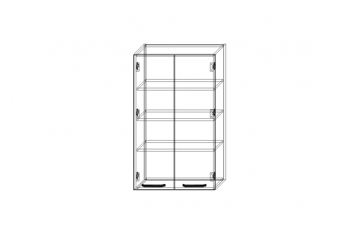 KAMMONO P4 W60/100 - závesná skrinka dvojdverová KAMMONO P4 W60/100 - Skrinka závesná dvojdverová