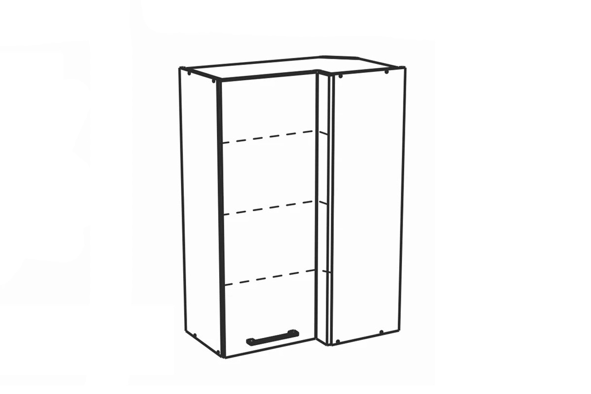 KAMMONO P4 WRP70x40/100 - závesná skrinka rohová Skrinka rohová jednodverová 