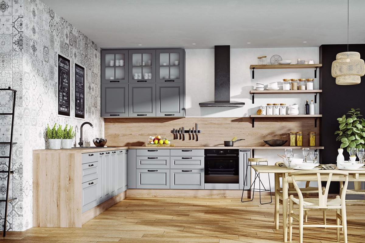 Boční panel do závěsné skříňky F4 a F8 - styl klasický Kuchyně klasická