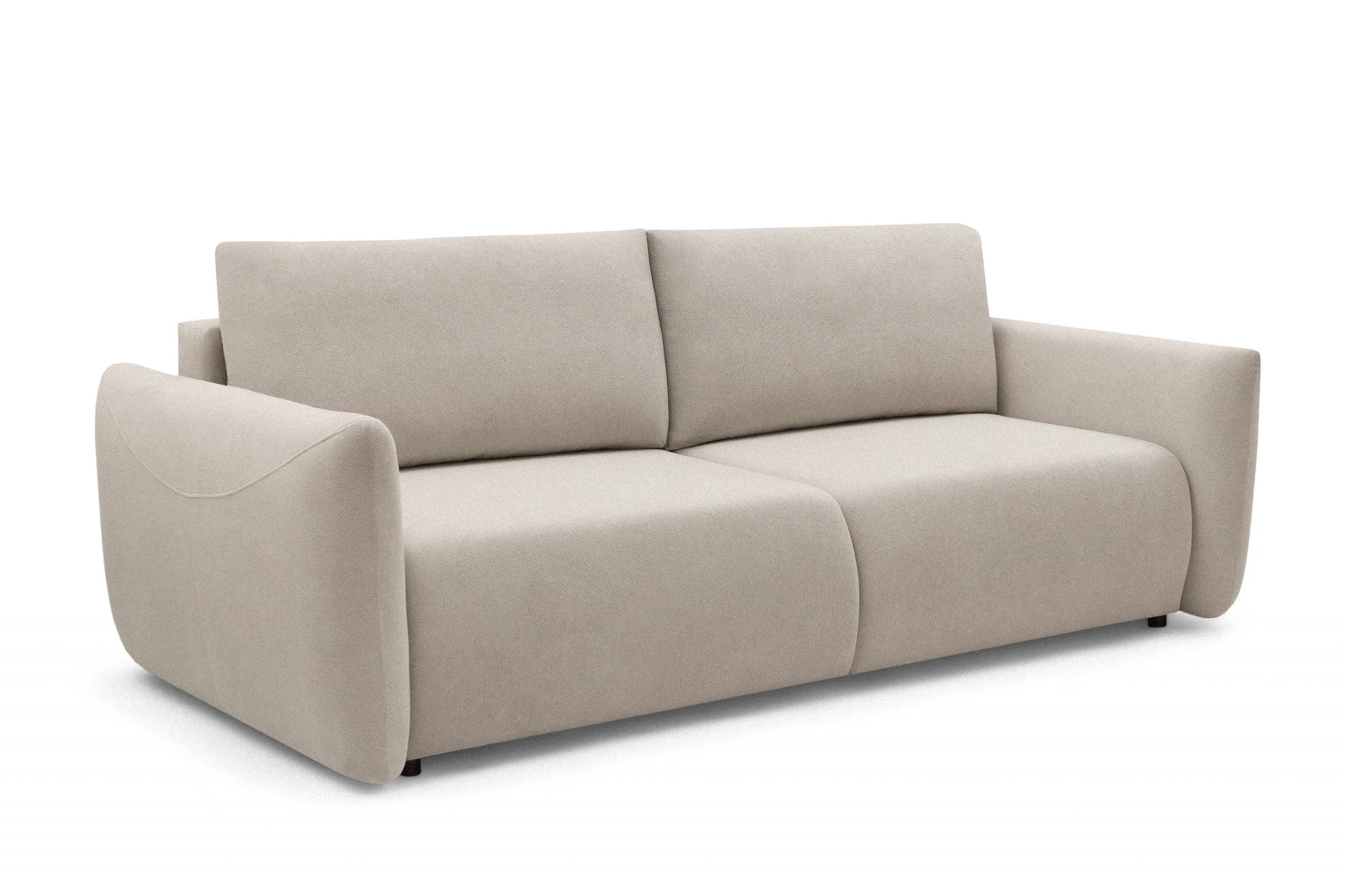 Rozkládací pohovka Calma - béžová Curio 09 Pohovka Calma rozkladana - béžová Pletenina hydrofobowa Curio 09