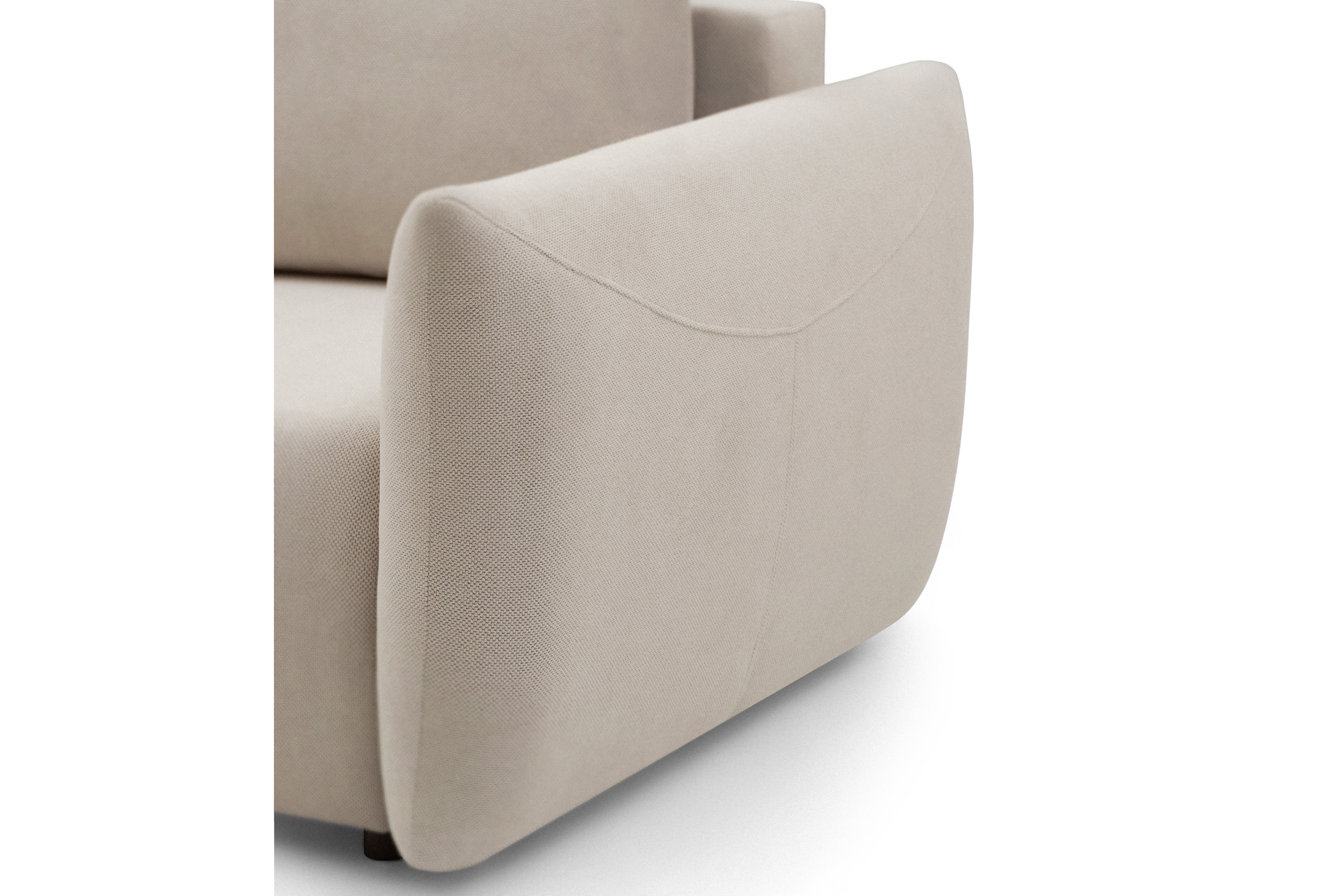 Rozkládací pohovka Calma - béžová Curio 09 Pohovka Calma rozkladana - béžová Pletenina hydrofobowa Curio 09