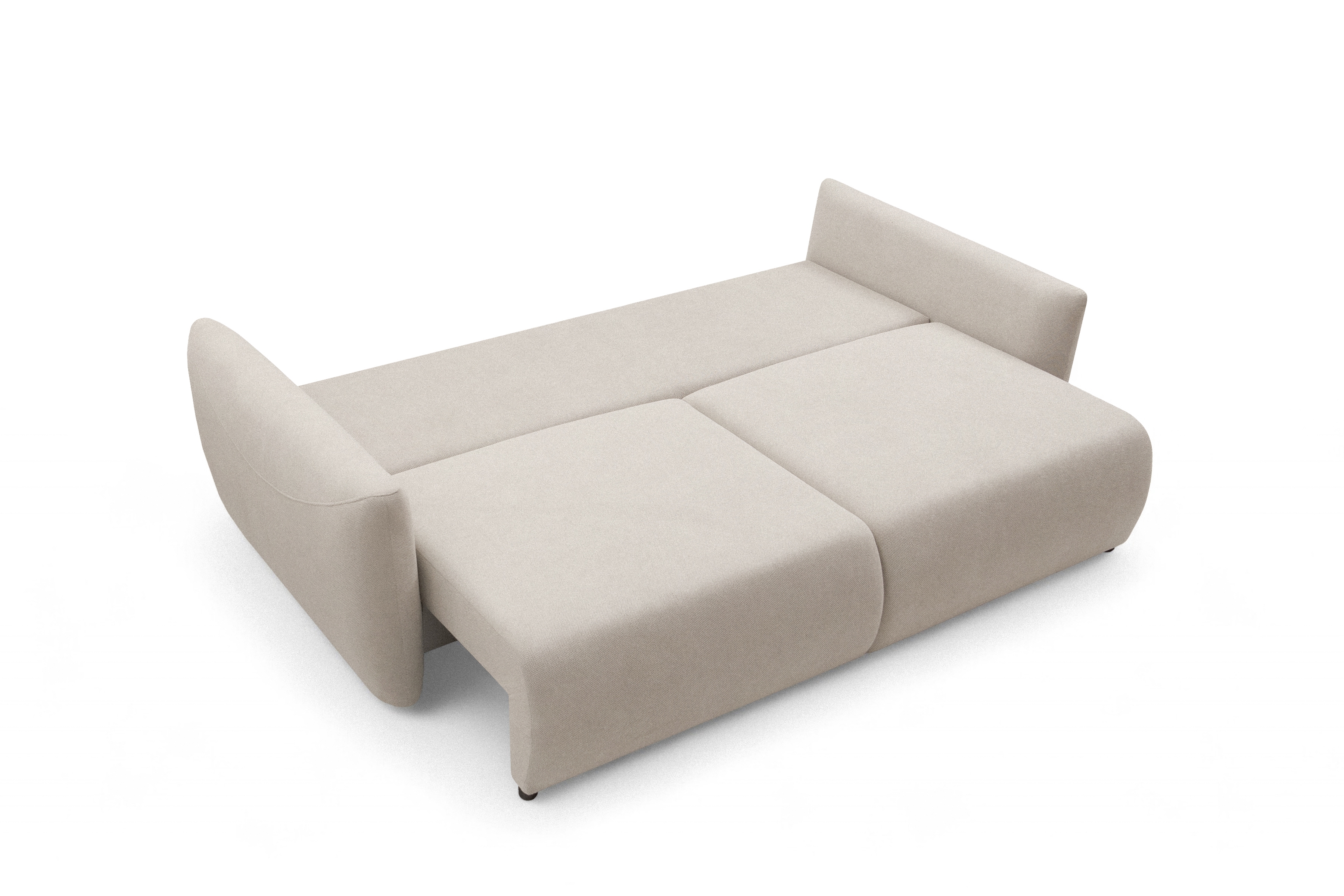 Rozkládací pohovka Calma - béžová Curio 09 Pohovka Calma rozkladana - béžová Pletenina hydrofobowa Curio 09