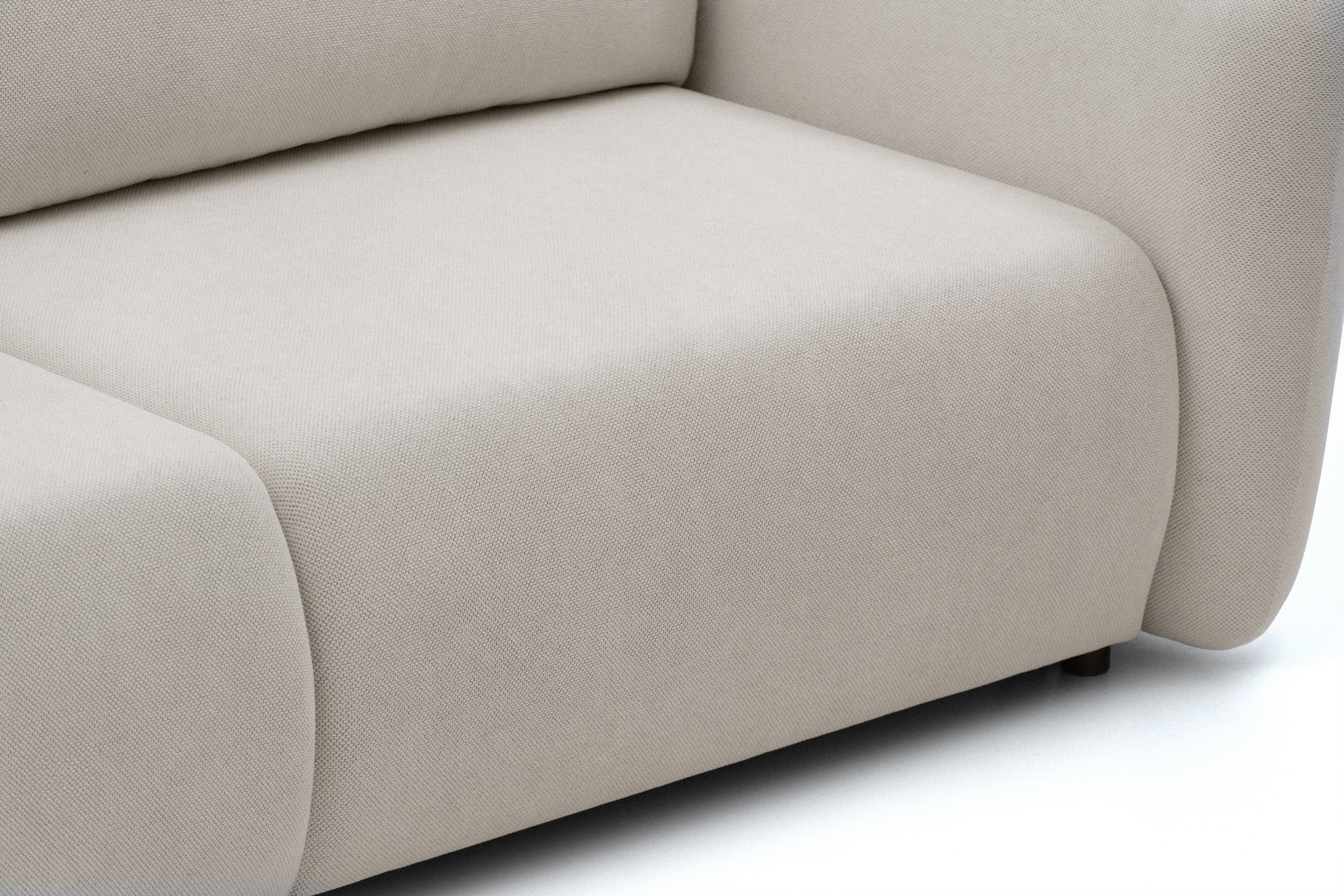 Rozkládací pohovka Calma - béžová Curio 09 Pohovka Calma rozkladana - béžová Pletenina hydrofobowa Curio 09