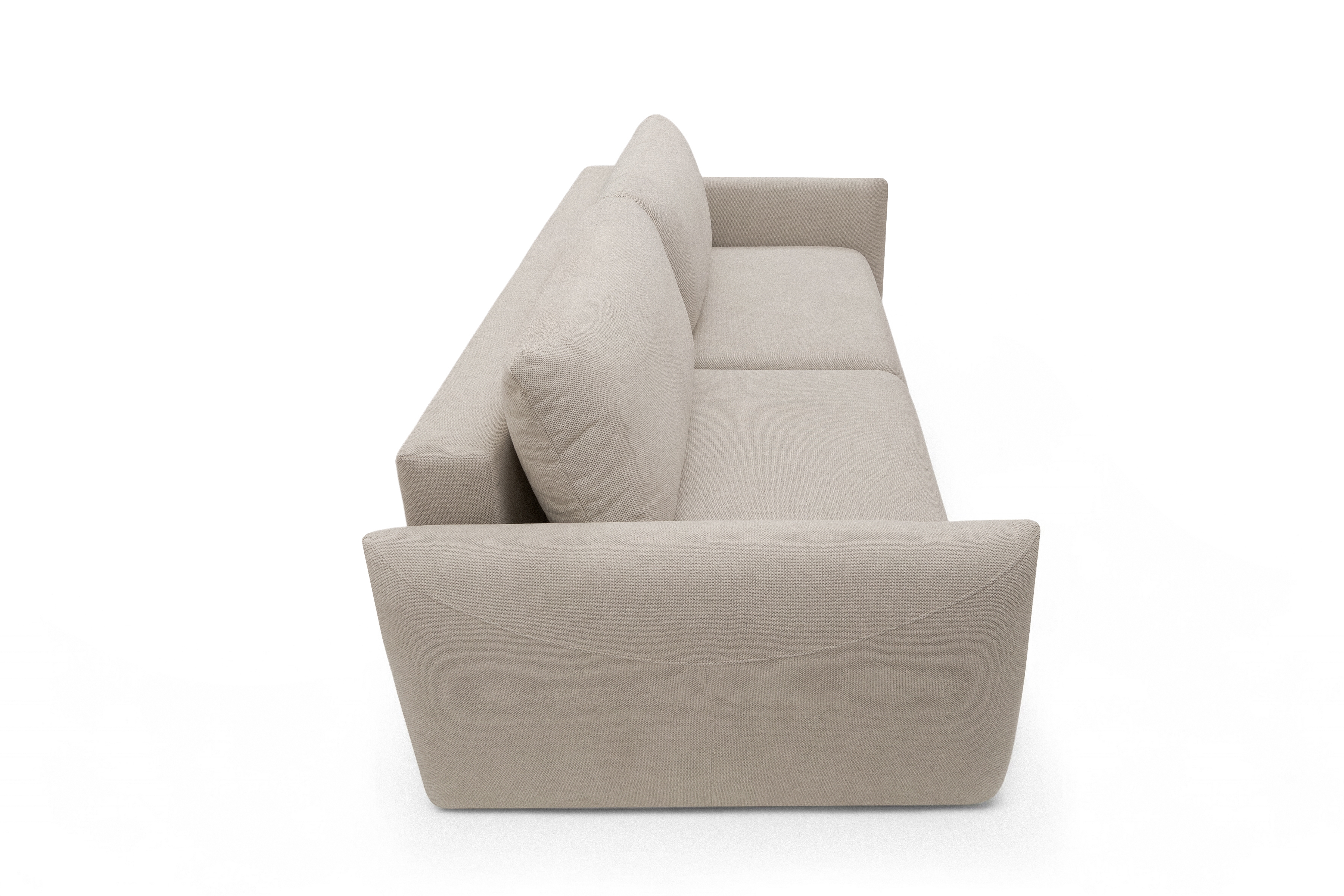 Rozkládací pohovka Calma - béžová Curio 09 Pohovka Calma rozkladana - béžová Pletenina hydrofobowa Curio 09