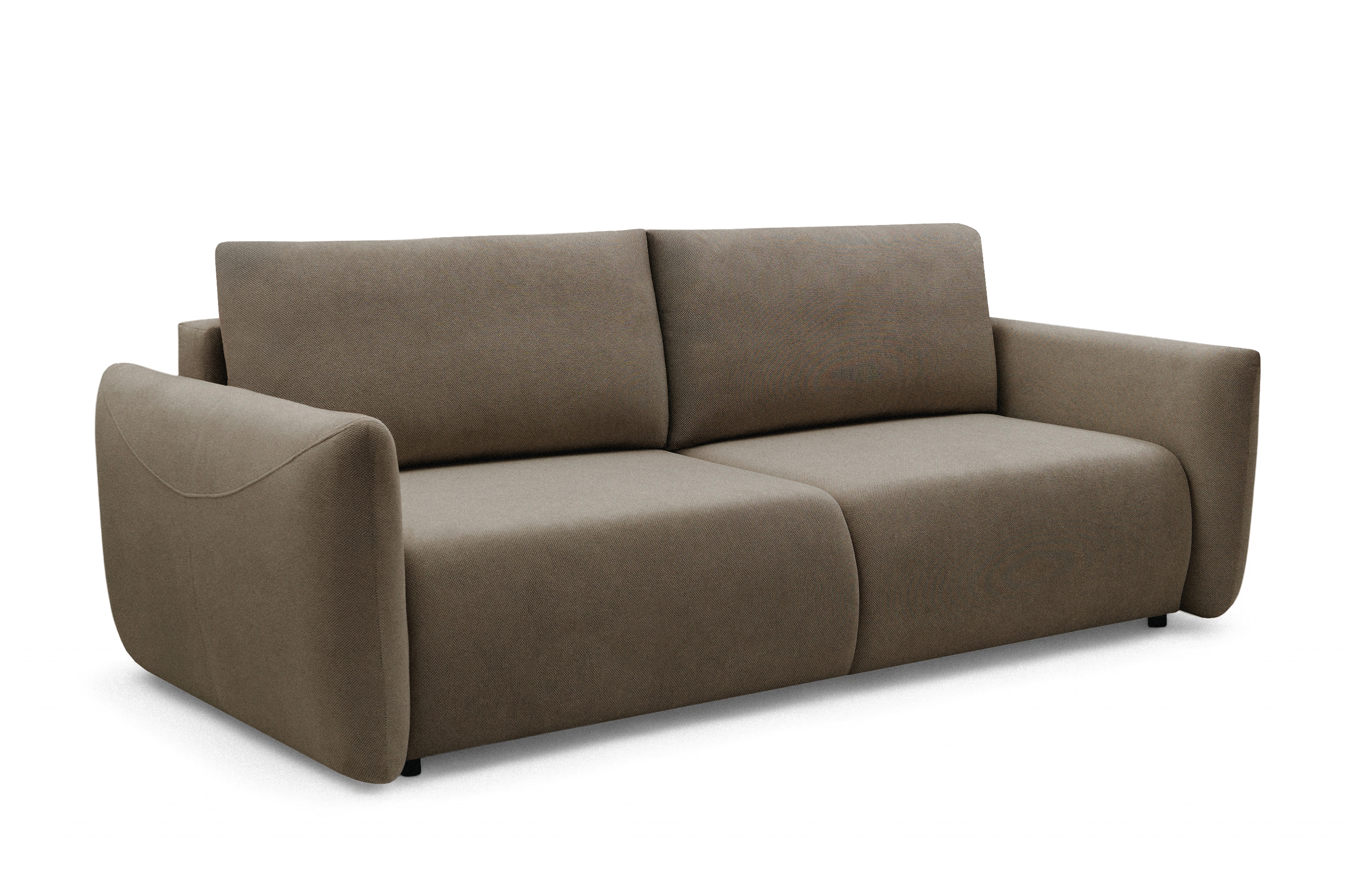 Rozkládací pohovka Calma - hnědá Curio 20 Pohovka Calma rozkladana - hnědá Pletenina hydrofobowa Curio 20 