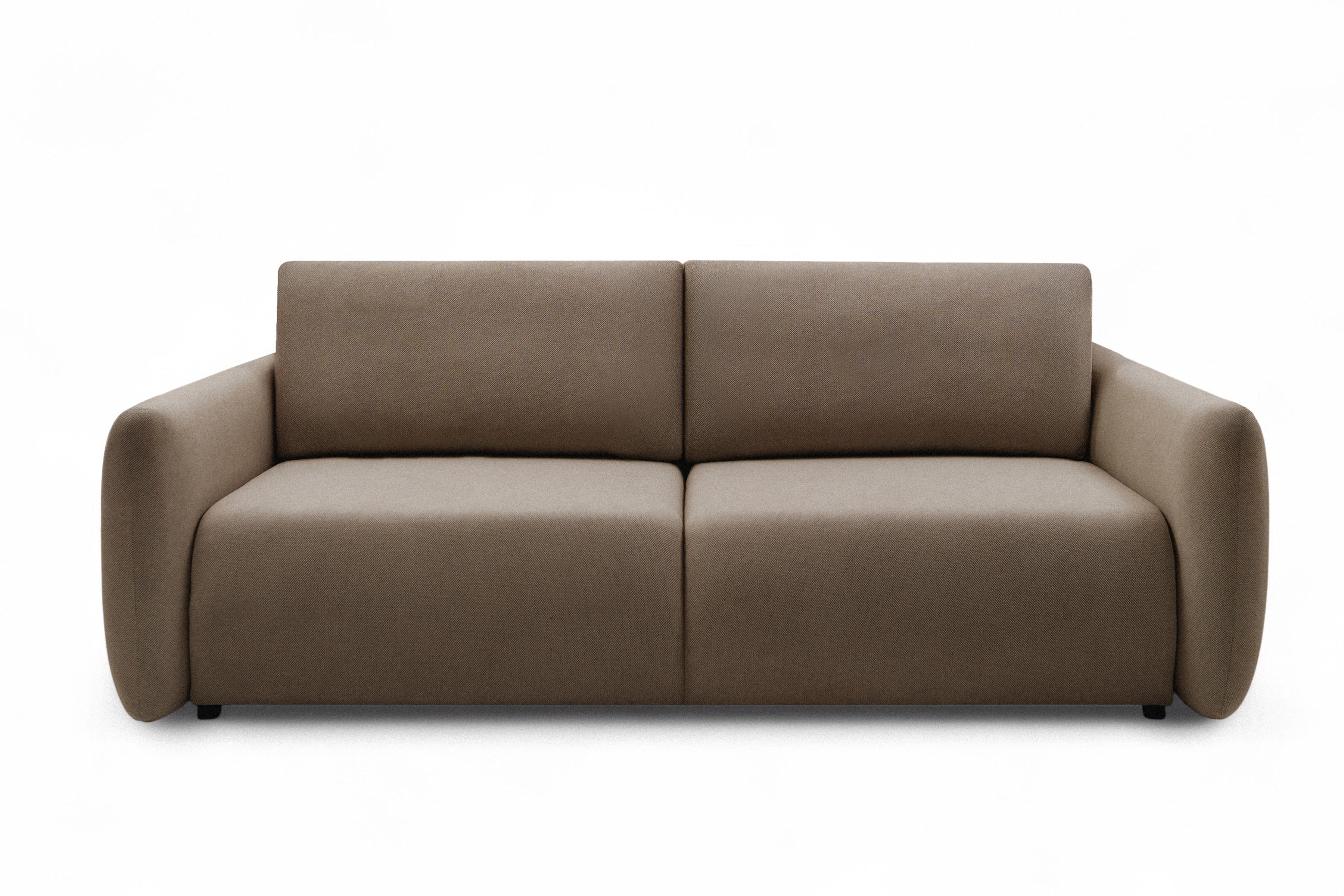 Rozkládací pohovka Calma - hnědá Curio 20 Pohovka Calma rozkladana - hnědá Pletenina hydrofobowa Curio 20 