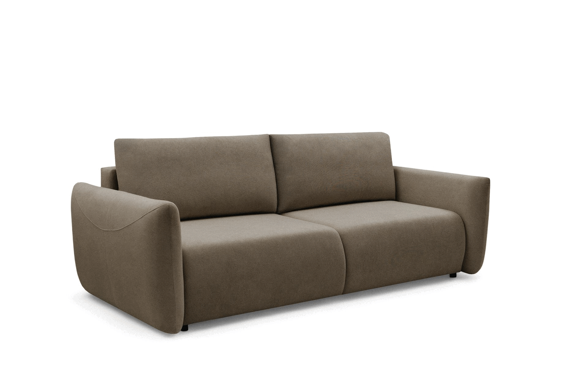 Rozkládací pohovka Calma - hnědá Curio 20 Pohovka Calma rozkladana - hnědá Pletenina hydrofobowa Curio 20 