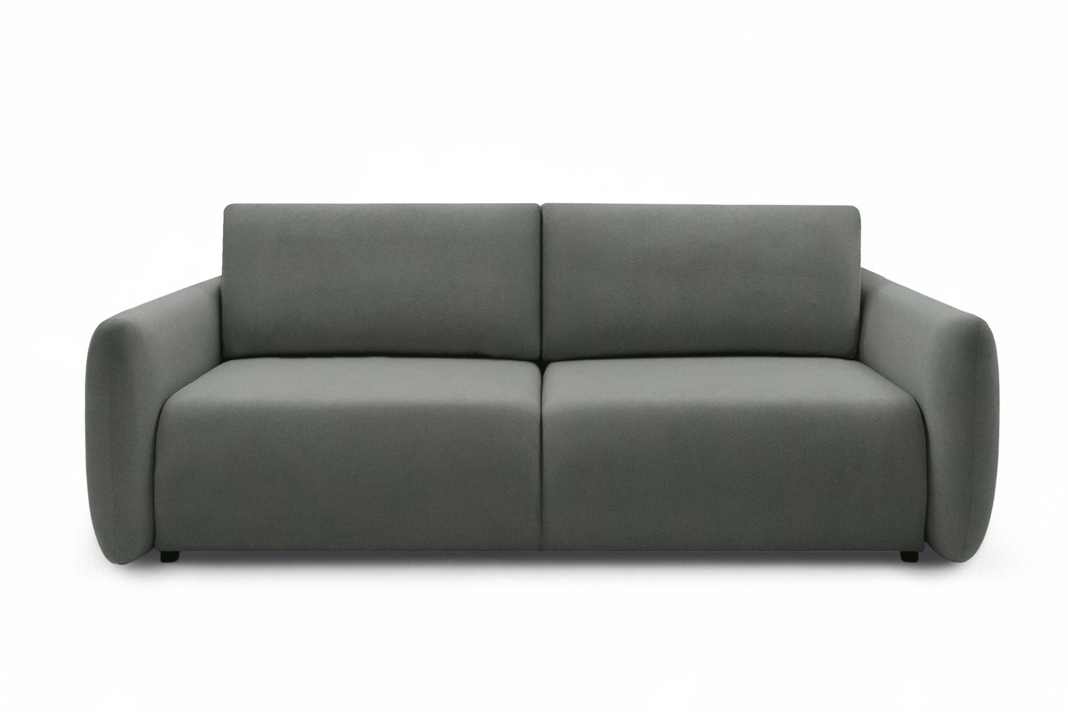 Rozkládací pohovka Calma - šedá Curio 93 Pohovka Calma rozkladana - šedá Pletenina hydrofobowa Curio 93