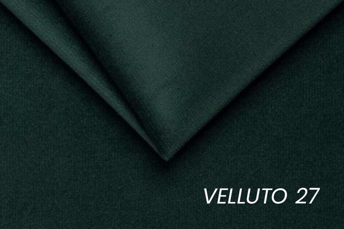 Rozkládací pohovka Carla - zelený samet Velluto 27 / nožky buk Pohovka Carla rozkládací - zelená samet Velluto 27 Jungle Green / buk 