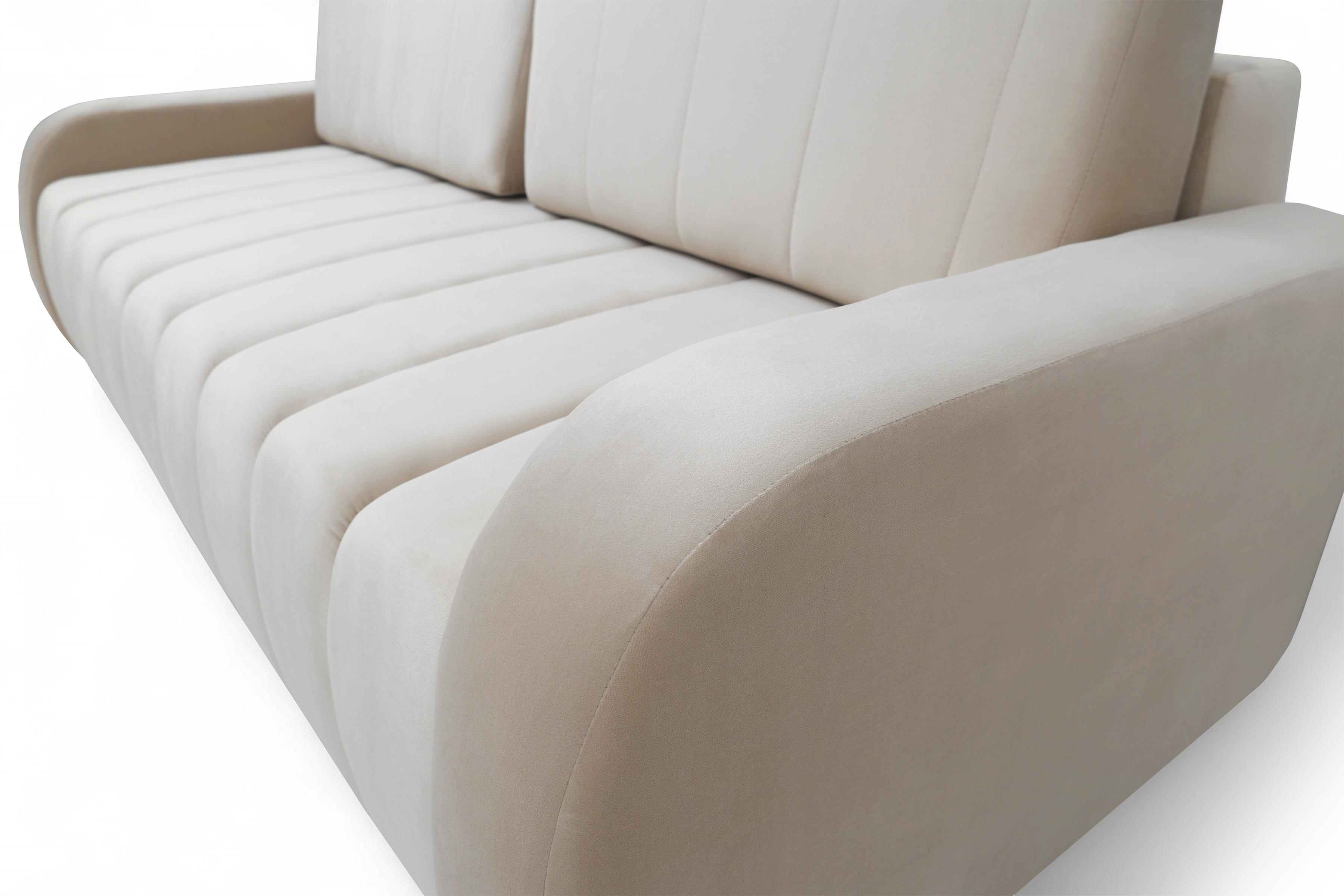 Pohovka Lapios s funkciou spania - béžový zamat Velluto 2 Beige Pohovka Lapios s funkciou spánku - béžový zamat Velluto 2 Beige