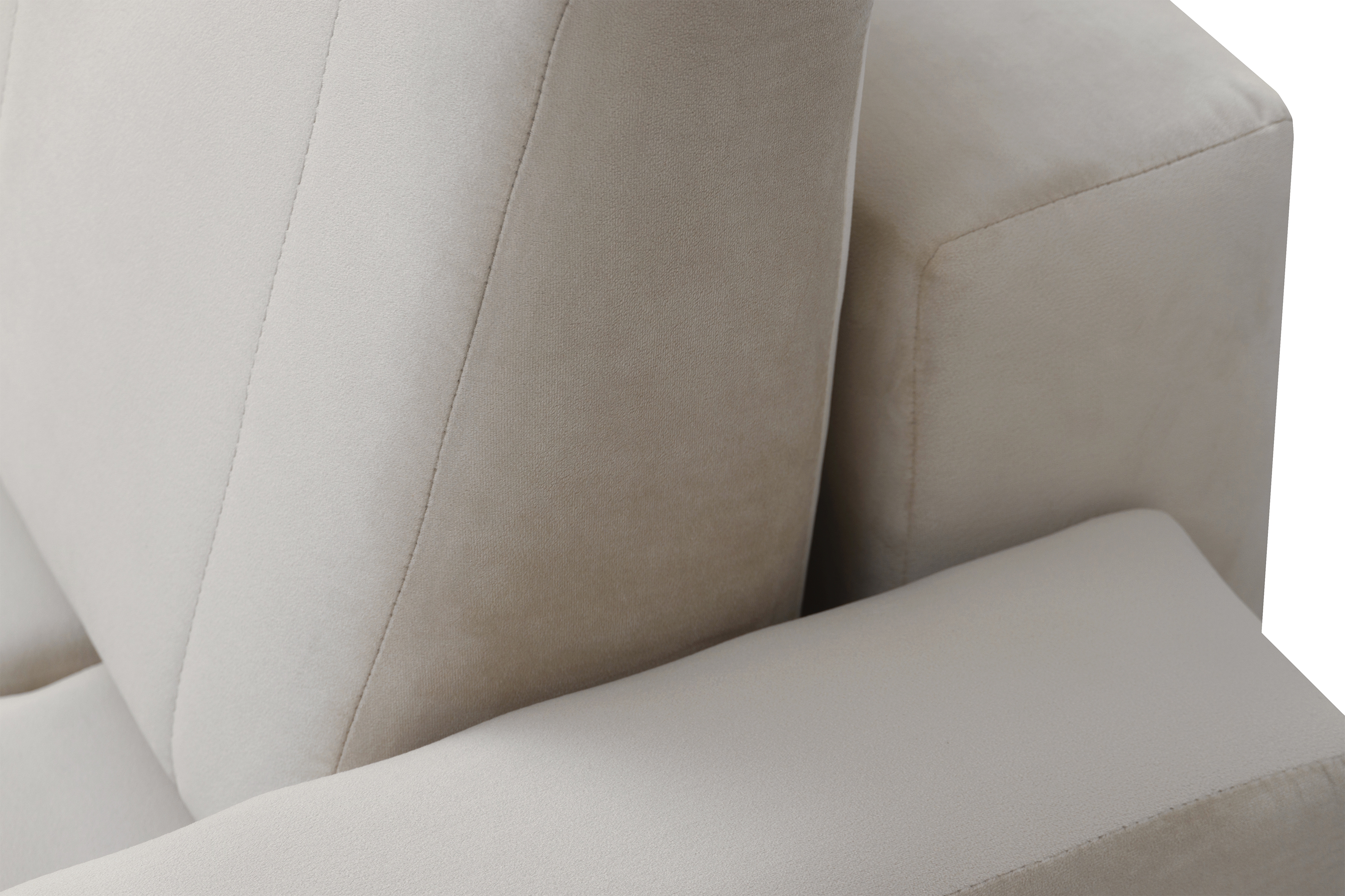 Pohovka Lapios s funkciou spania - béžový zamat Velluto 2 Beige Pohovka Lapios s funkciou spánku - béžový zamat Velluto 2 Beige