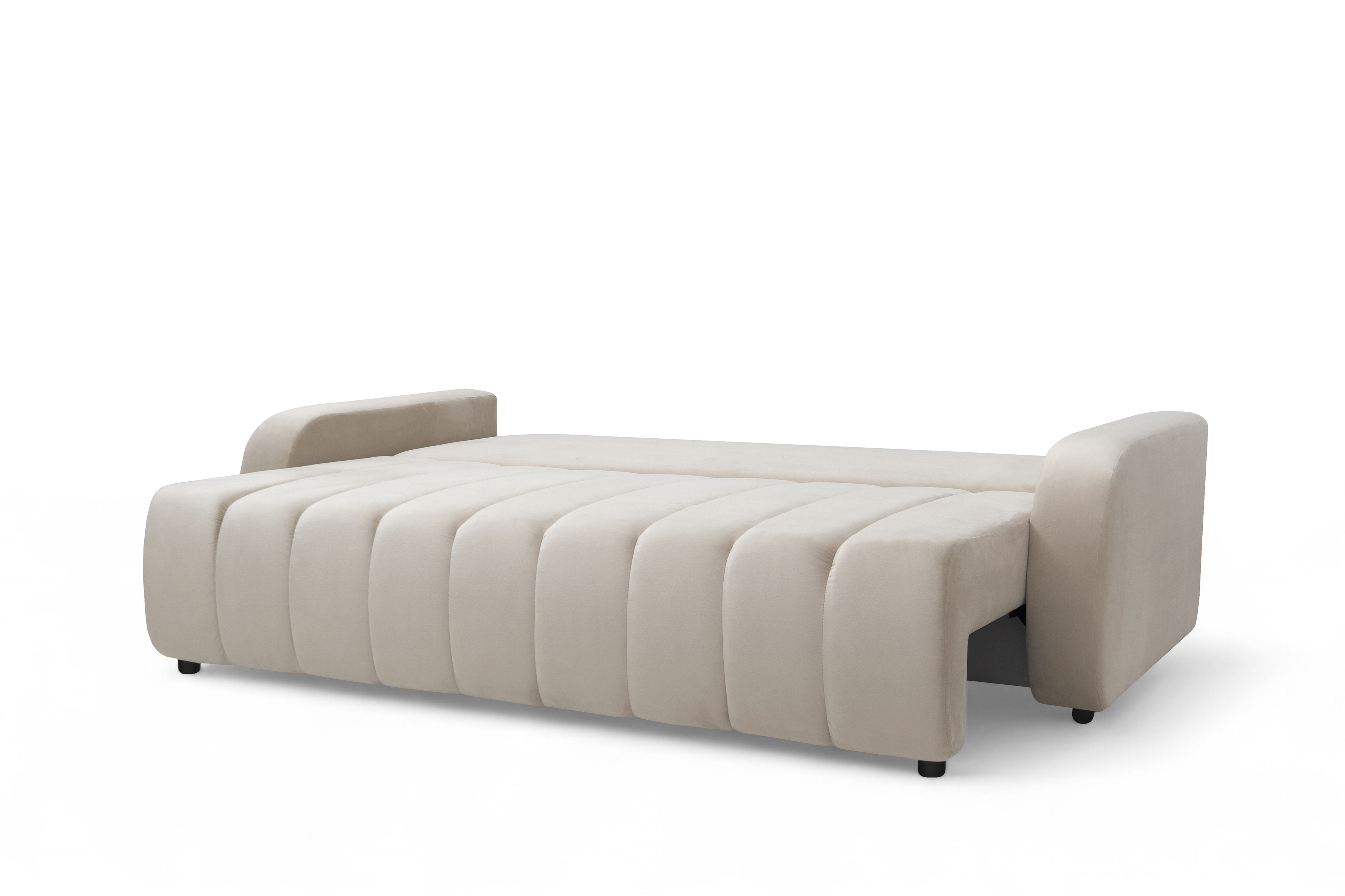 Pohovka Lapios s funkciou spania - béžový zamat Velluto 2 Beige Pohovka Lapios s funkciou spánku - béžový zamat Velluto 2 Beige