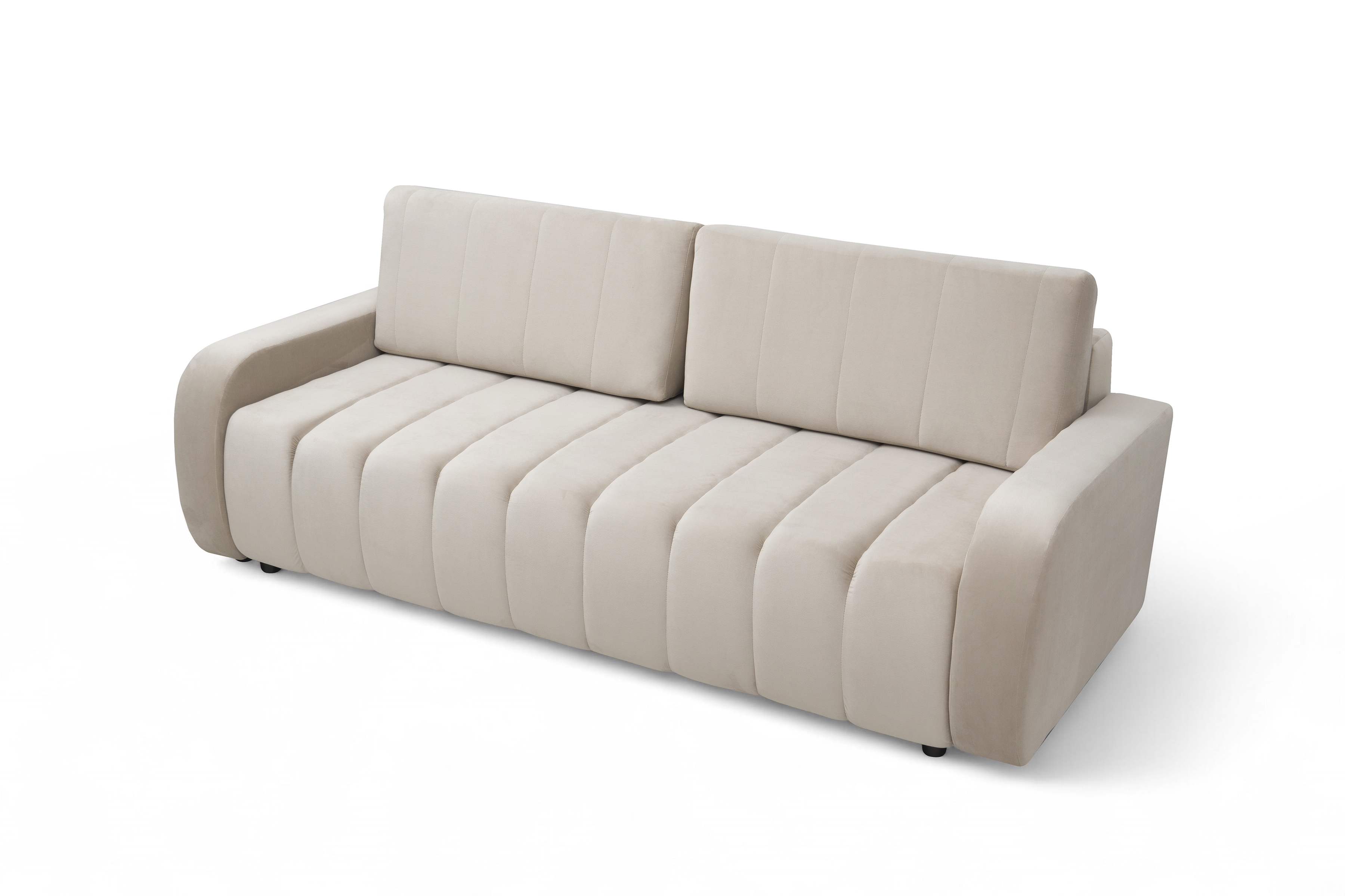 Pohovka Lapios s funkciou spania - béžový zamat Velluto 2 Beige Pohovka Lapios s funkciou spánku - béžový zamat Velluto 2 Beige