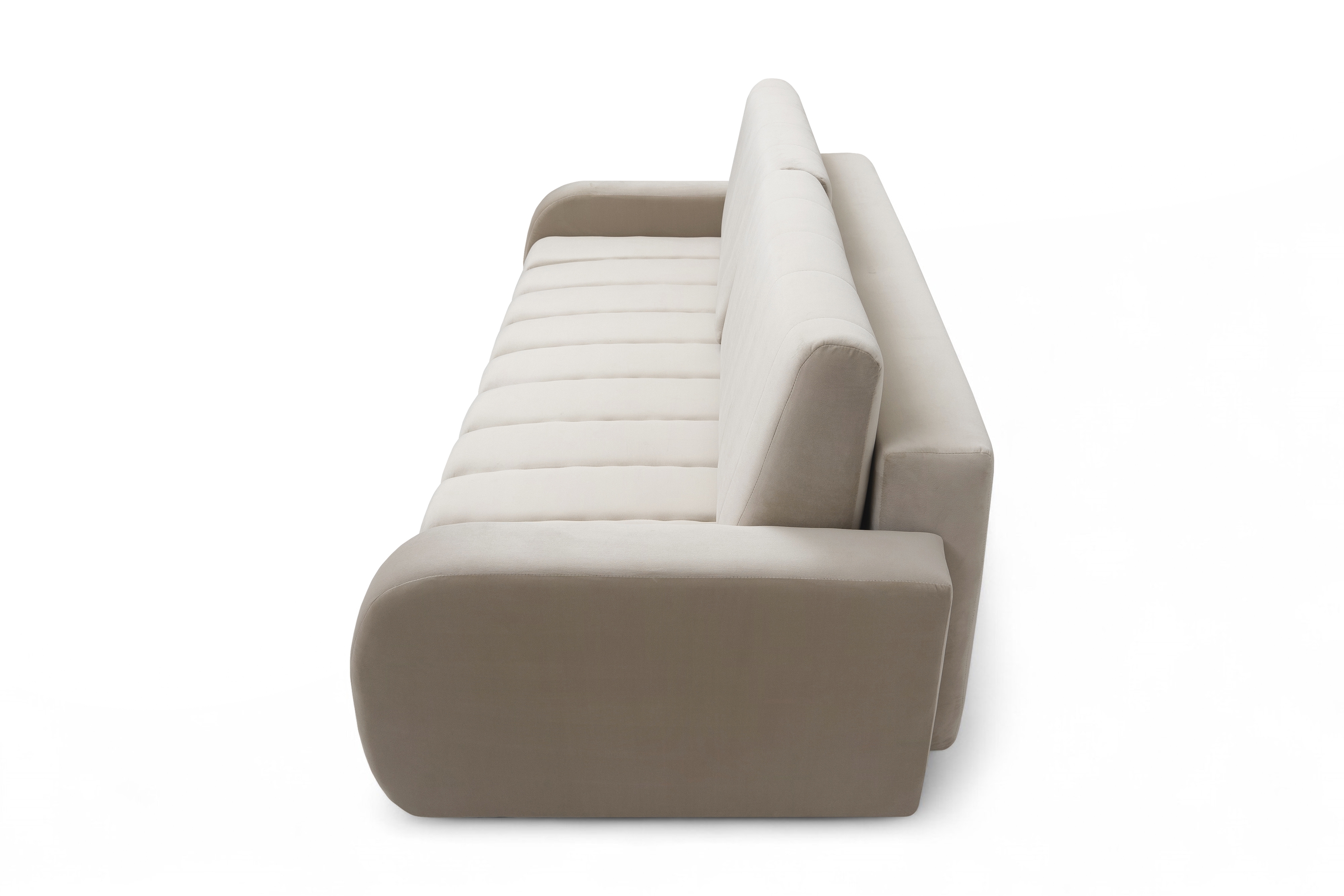 Pohovka Lapios s funkciou spania - béžový zamat Velluto 2 Beige Pohovka Lapios s funkciou spánku - béžový zamat Velluto 2 Beige