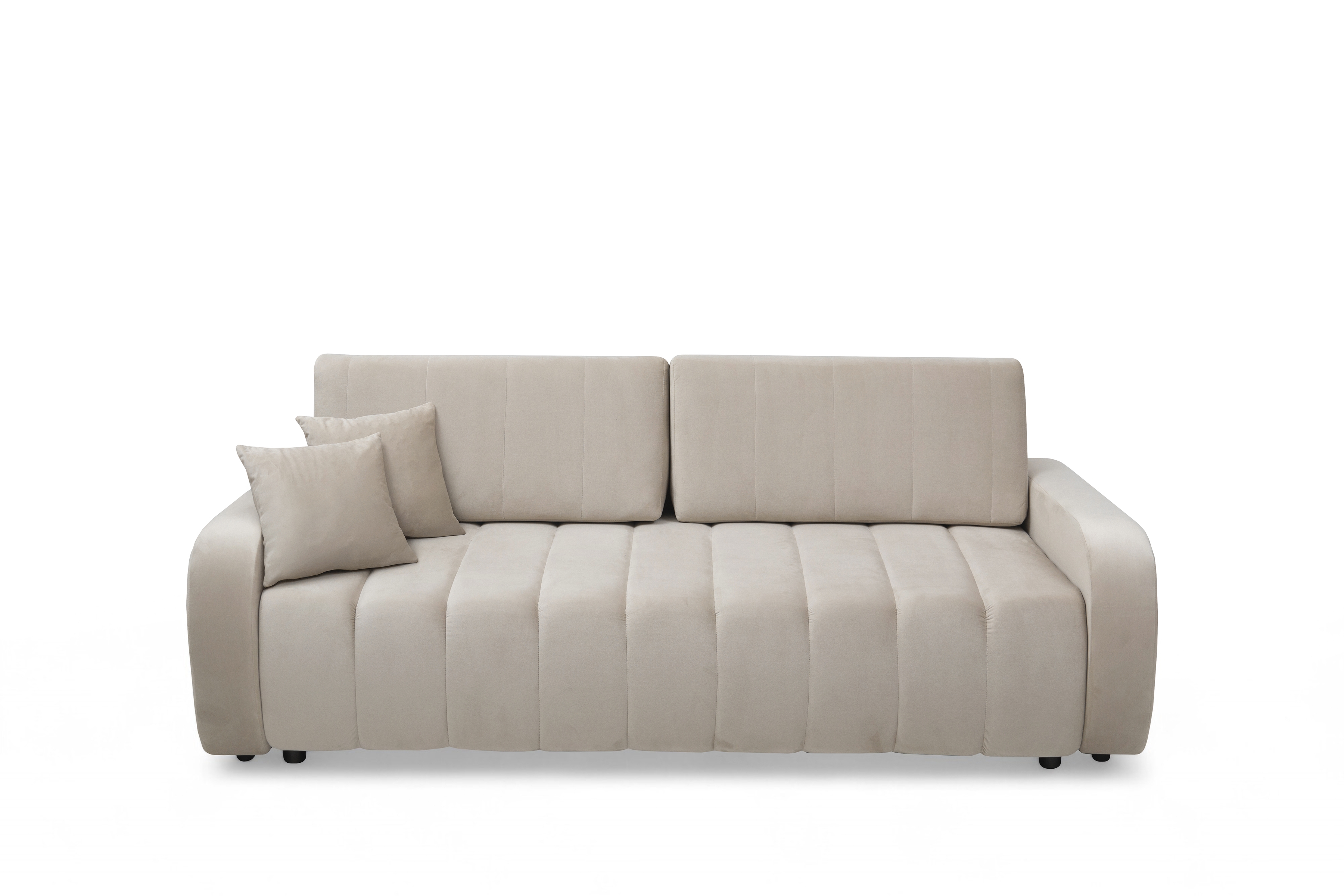 Pohovka Lapios s funkciou spania - béžový zamat Velluto 2 Beige Pohovka Lapios s funkciou spánku - béžový zamat Velluto 2 Beige