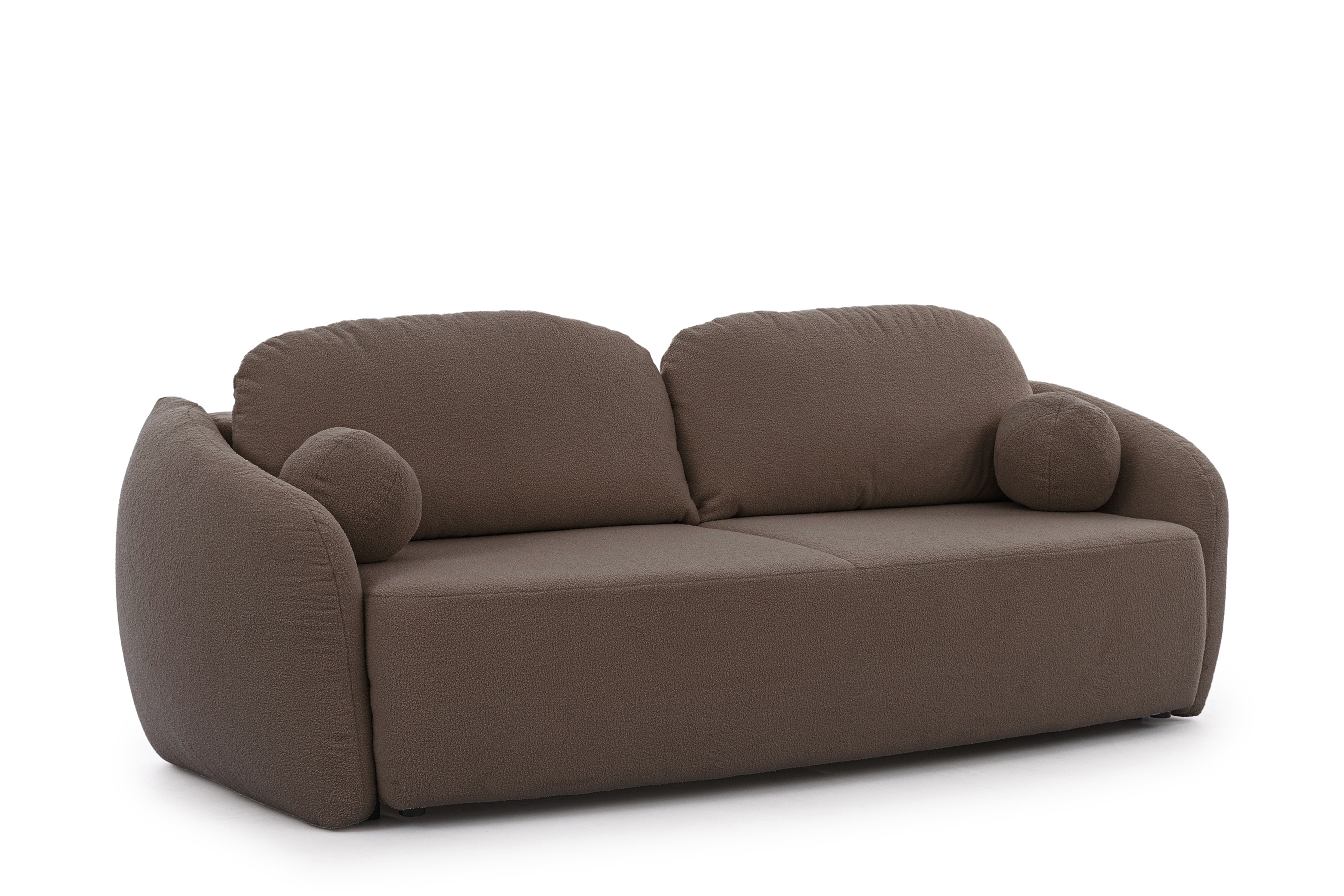 Pohovka Latina rozkladacia - Lambi 4 Pohovka Latina s funkciou spánku - Hnedá boucle Lambi 4