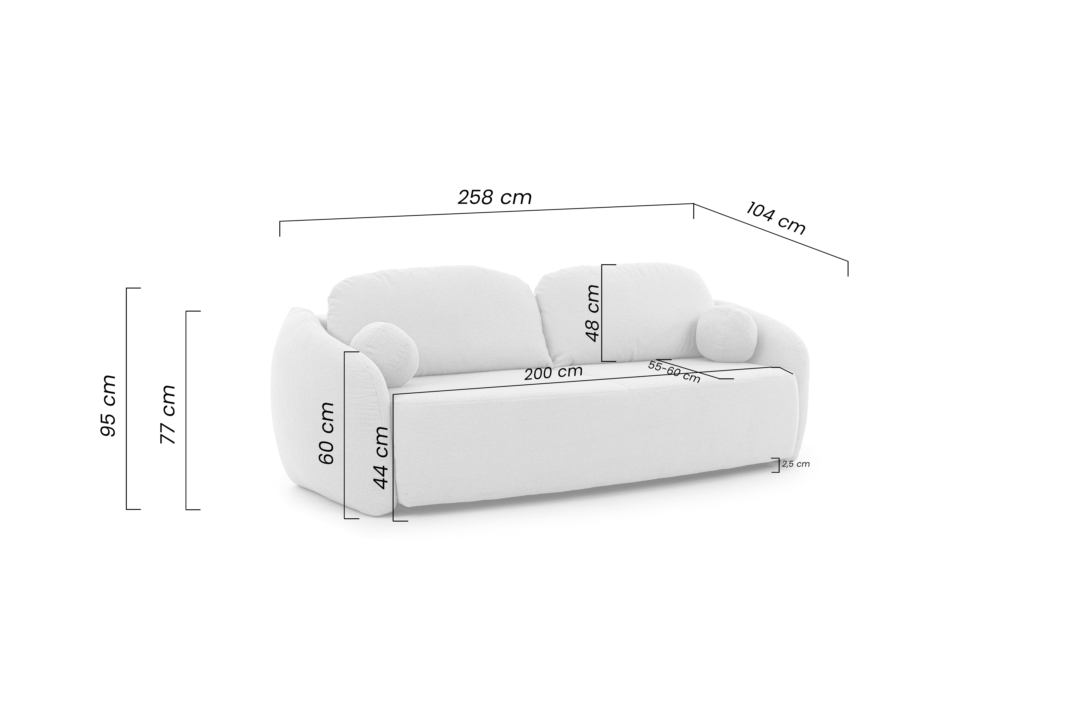 Rozkladacia pohovka Latina Pohovka Latina s funkciou spania